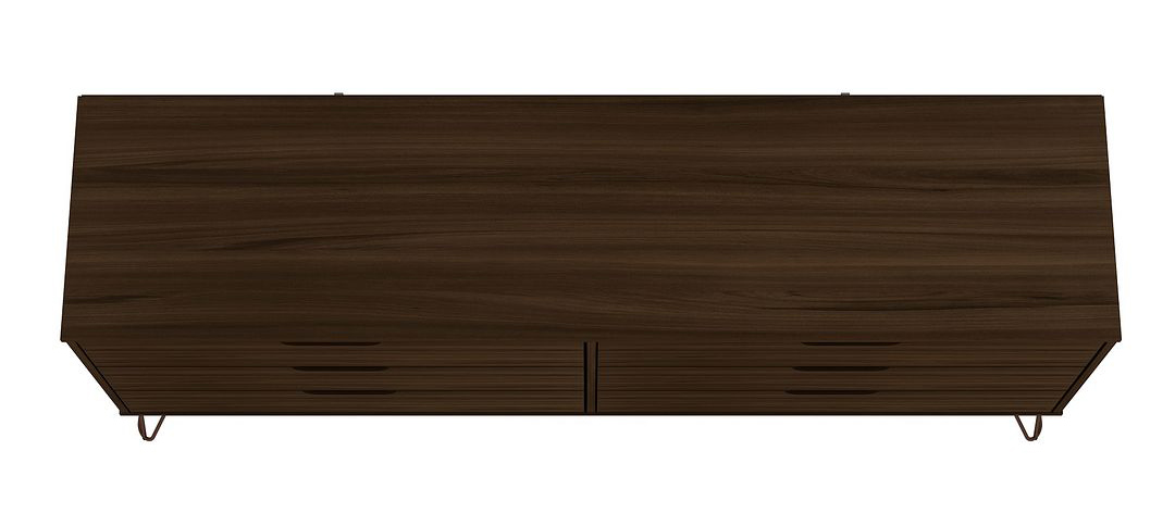 Rockefeller 6-Drawer Low MDF Double Dresser w/Metal Legs
