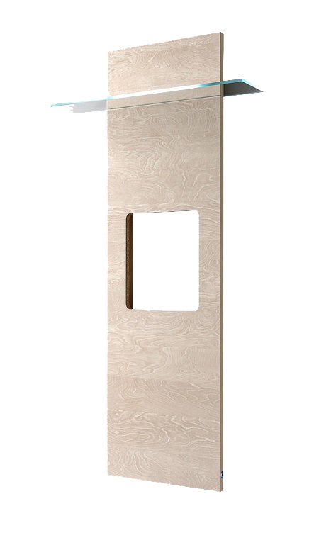 Elite TV Wall Panel w/LED Light & Glass Shelf