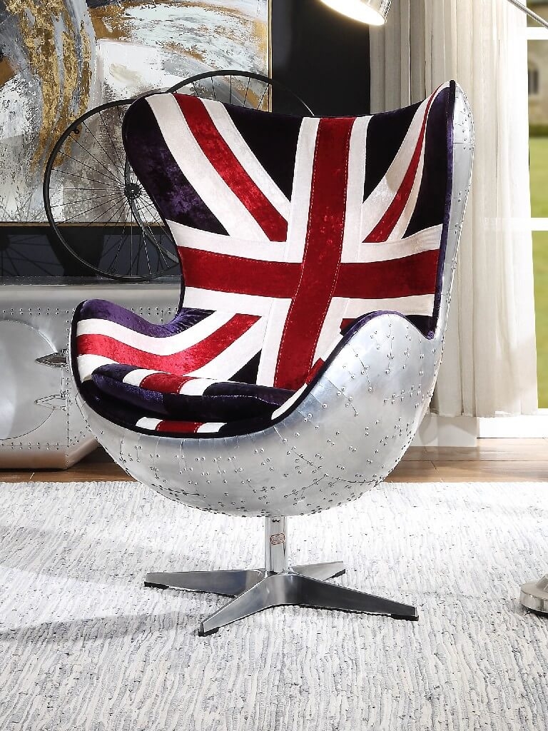 Brancaster Aluminum/Fabric Accent Chair