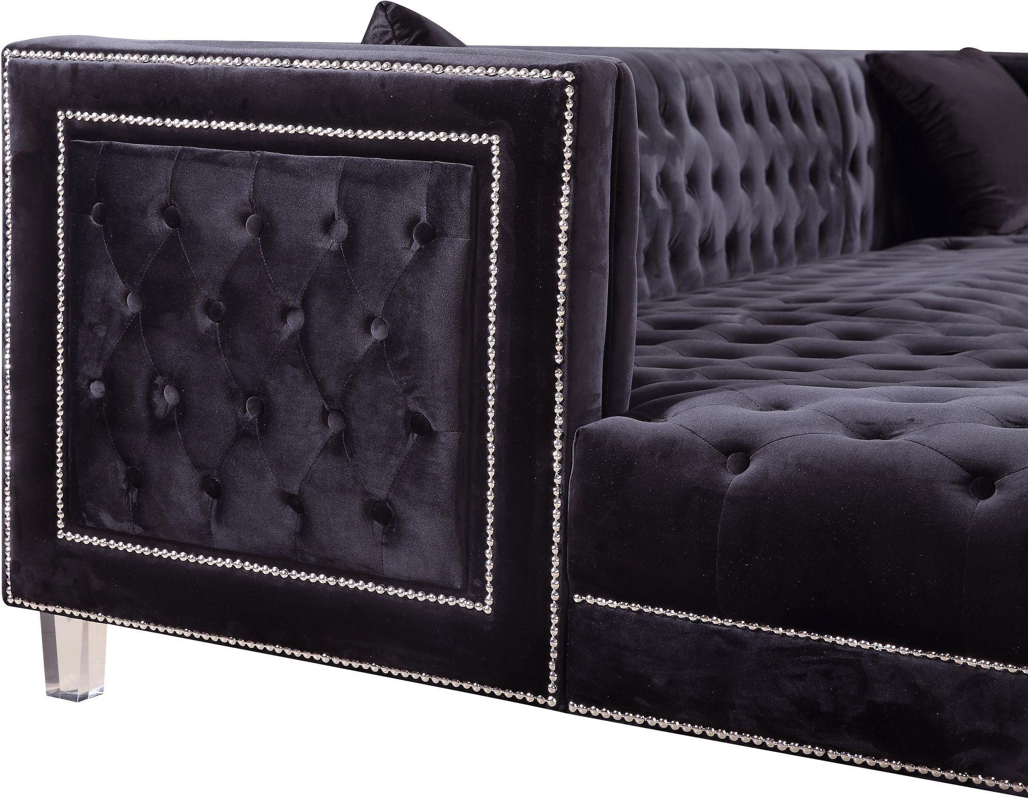 Moda Velvet 3-Piece Sectional