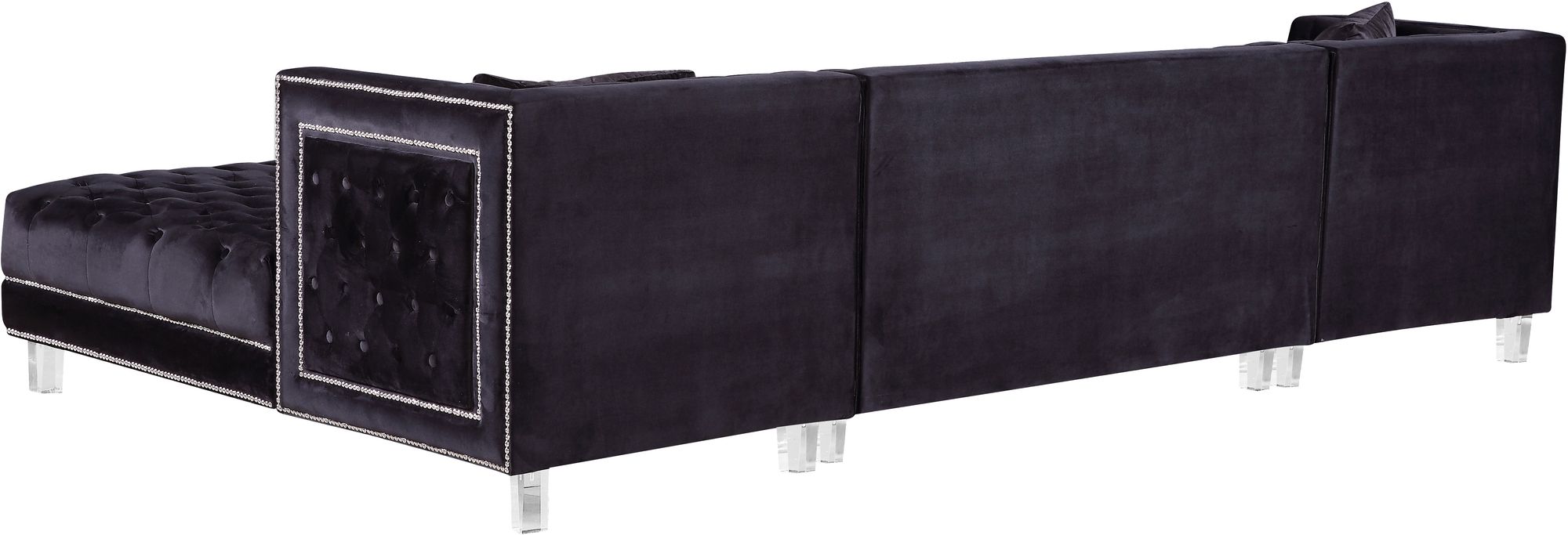 Moda Velvet 3-Piece Sectional