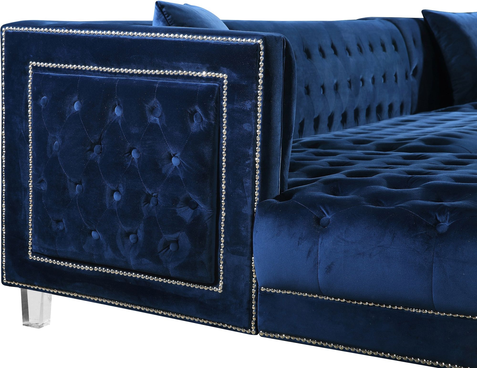 Moda Velvet 3-Piece Sectional