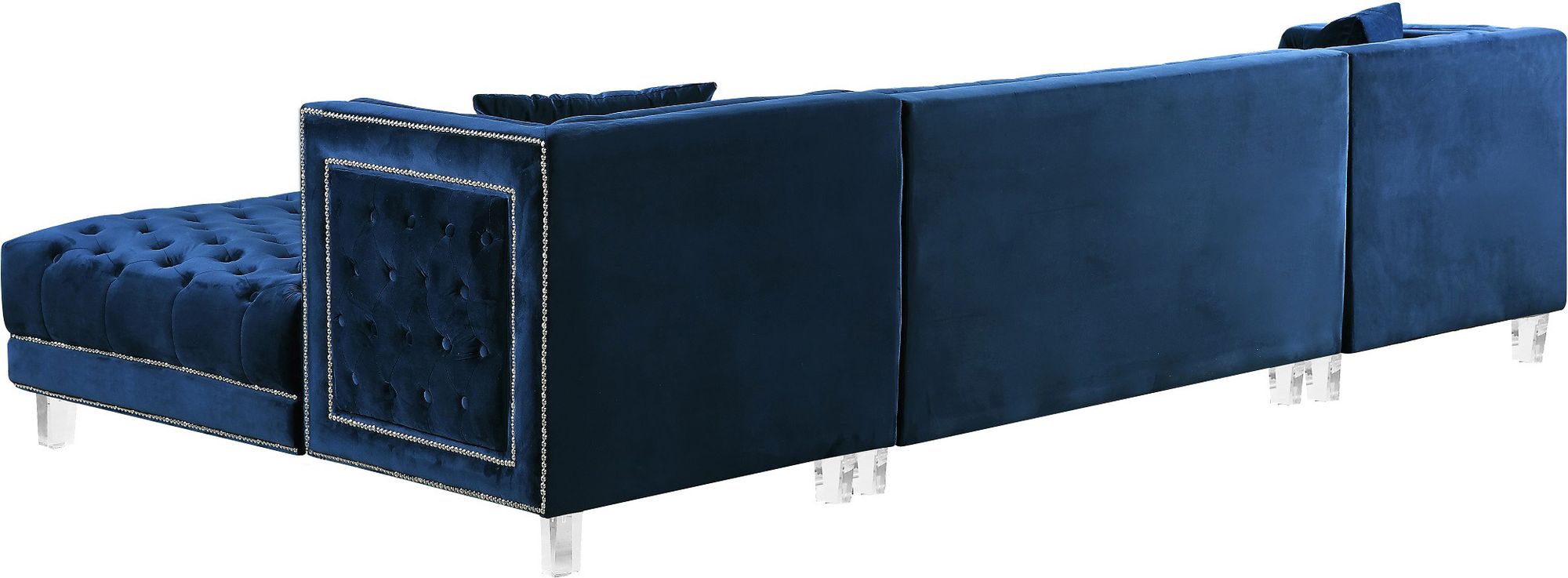 Moda Velvet 3-Piece Sectional