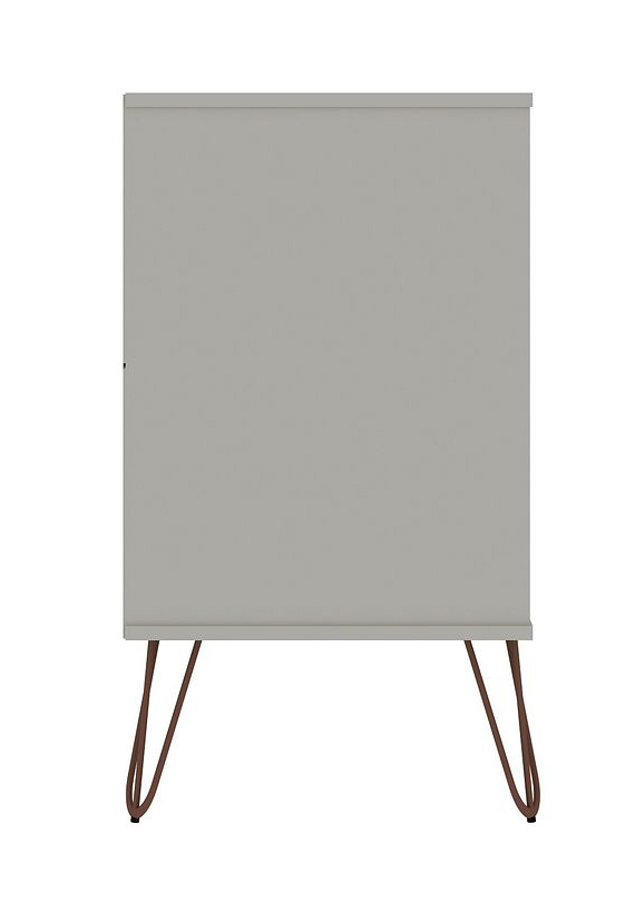 Rockefeller 10-Drawer Tall MDF Double Dresser w/Metal Legs