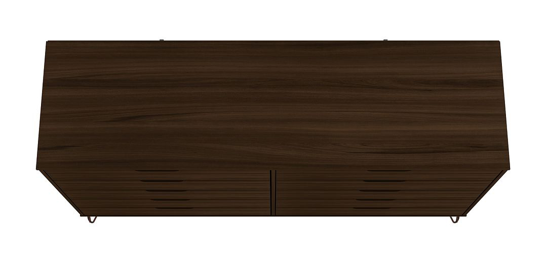 Rockefeller 10-Drawer Tall MDF Double Dresser w/Metal Legs