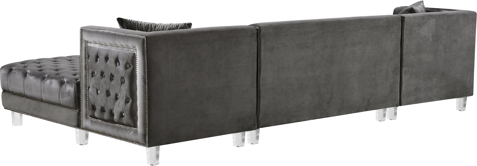 Moda Velvet 3-Piece Sectional