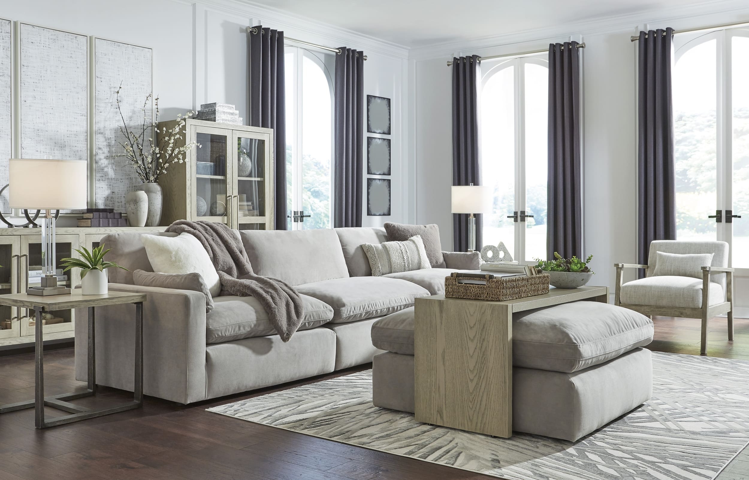 Sophie 3-Piece Polyester Modular Sofa