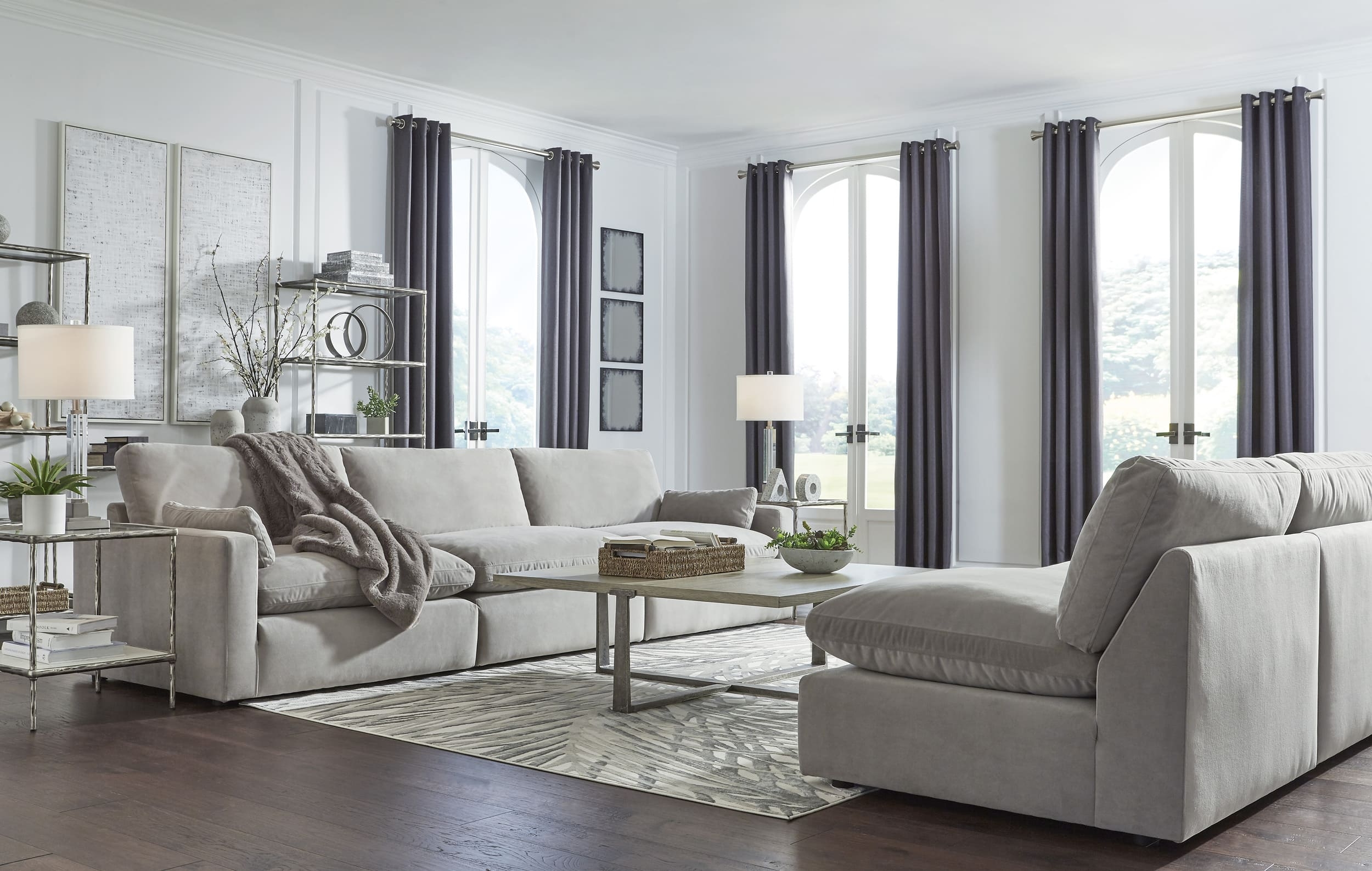 Sophie 3-Piece Polyester Modular Sofa