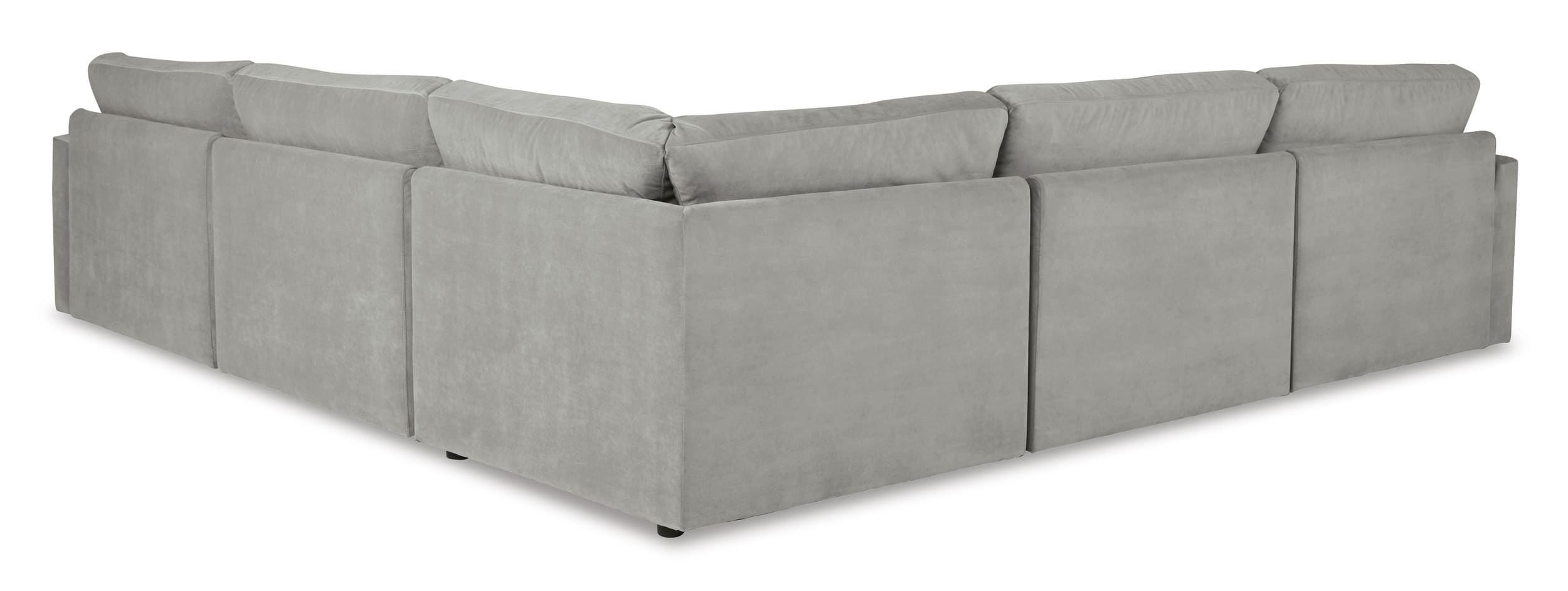 Sophie 5-Piece Polyester L-Shaped Modular Sectional Sofa
