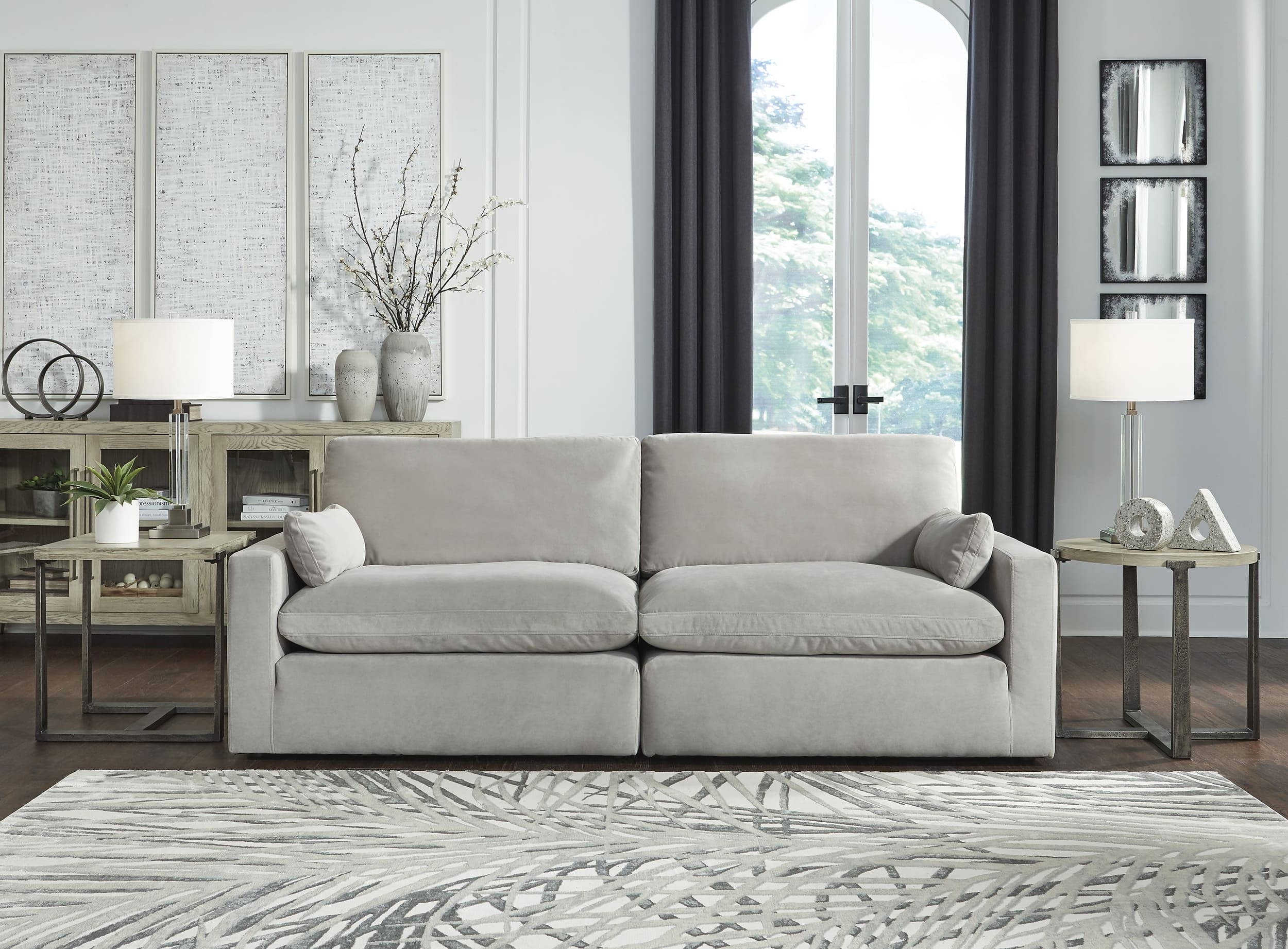 Sophie 2-Piece Polyester Modular Loveseat