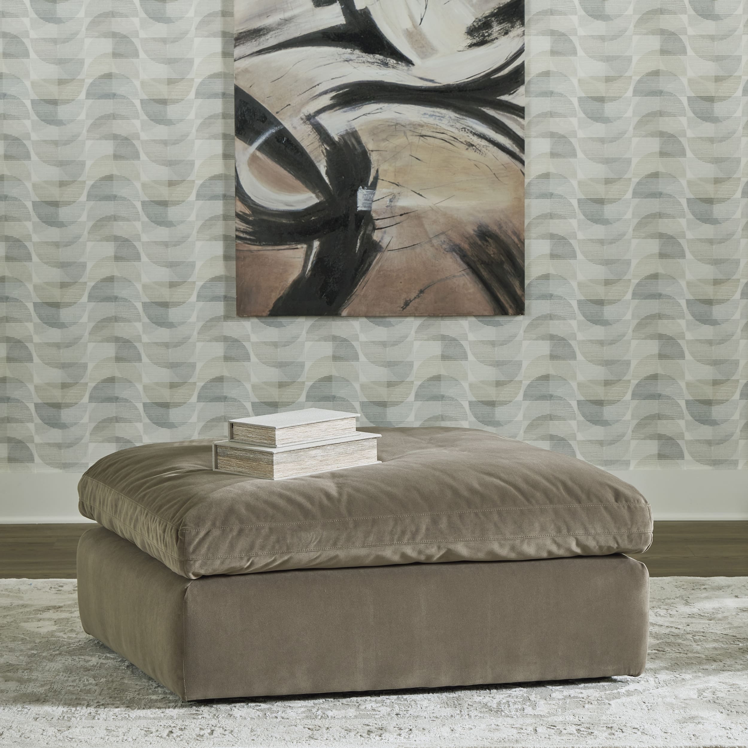 Sophie Polyester Oversized Accent Ottoman