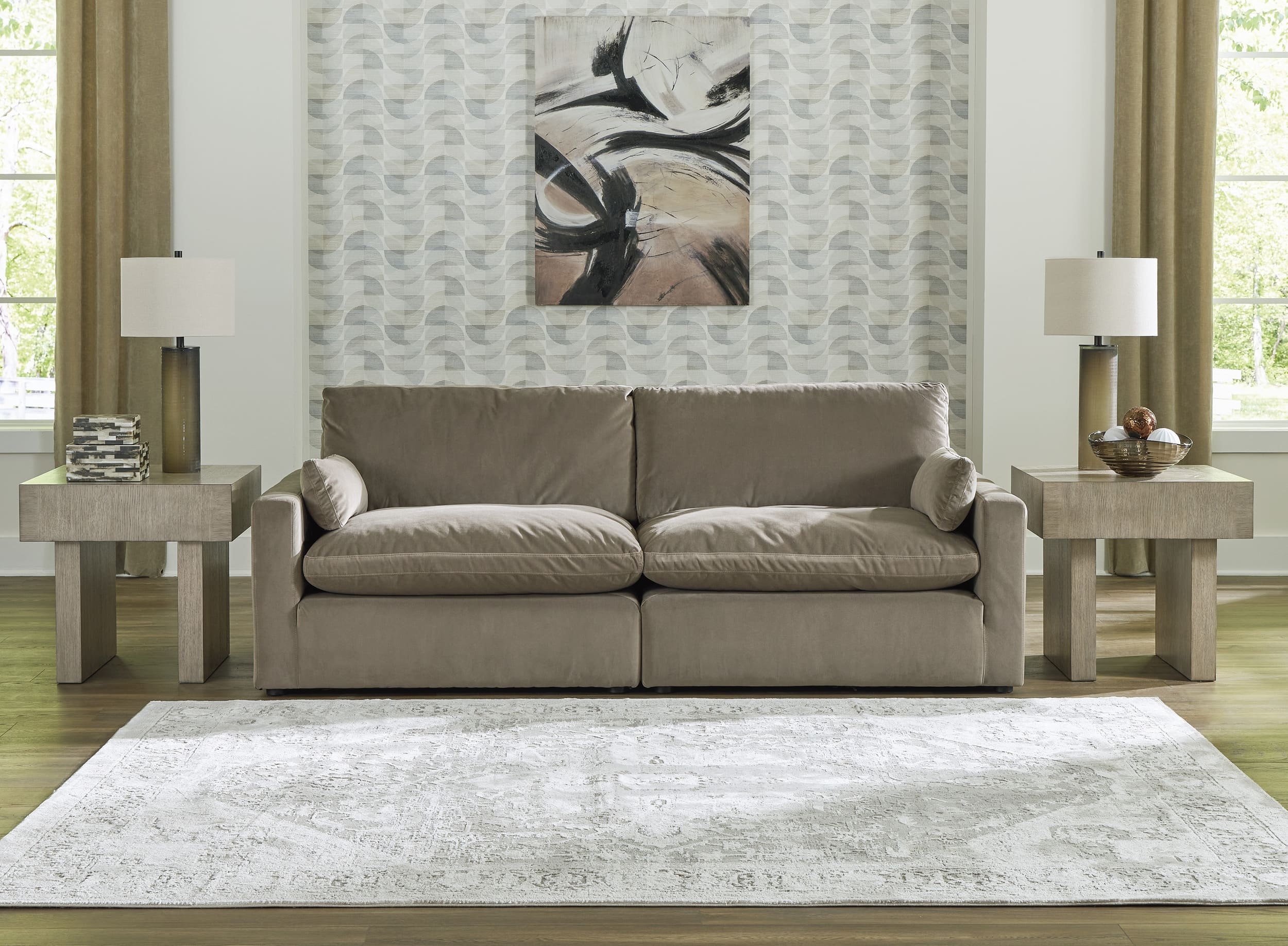 Sophie 2-Piece Polyester Modular Loveseat