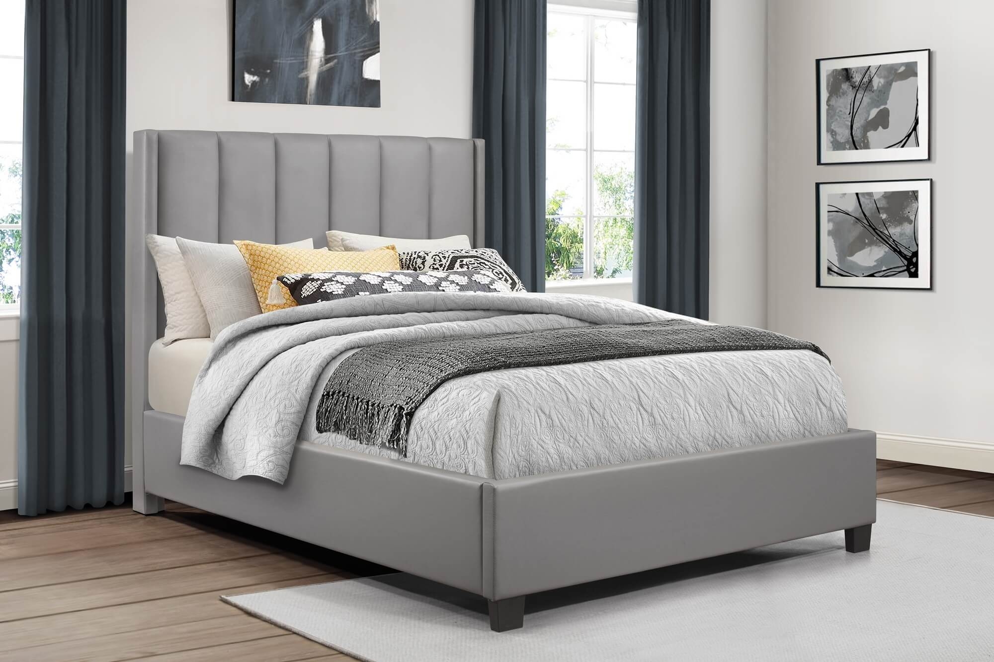 Anson Channel-tufted Platform Queen Size Bed