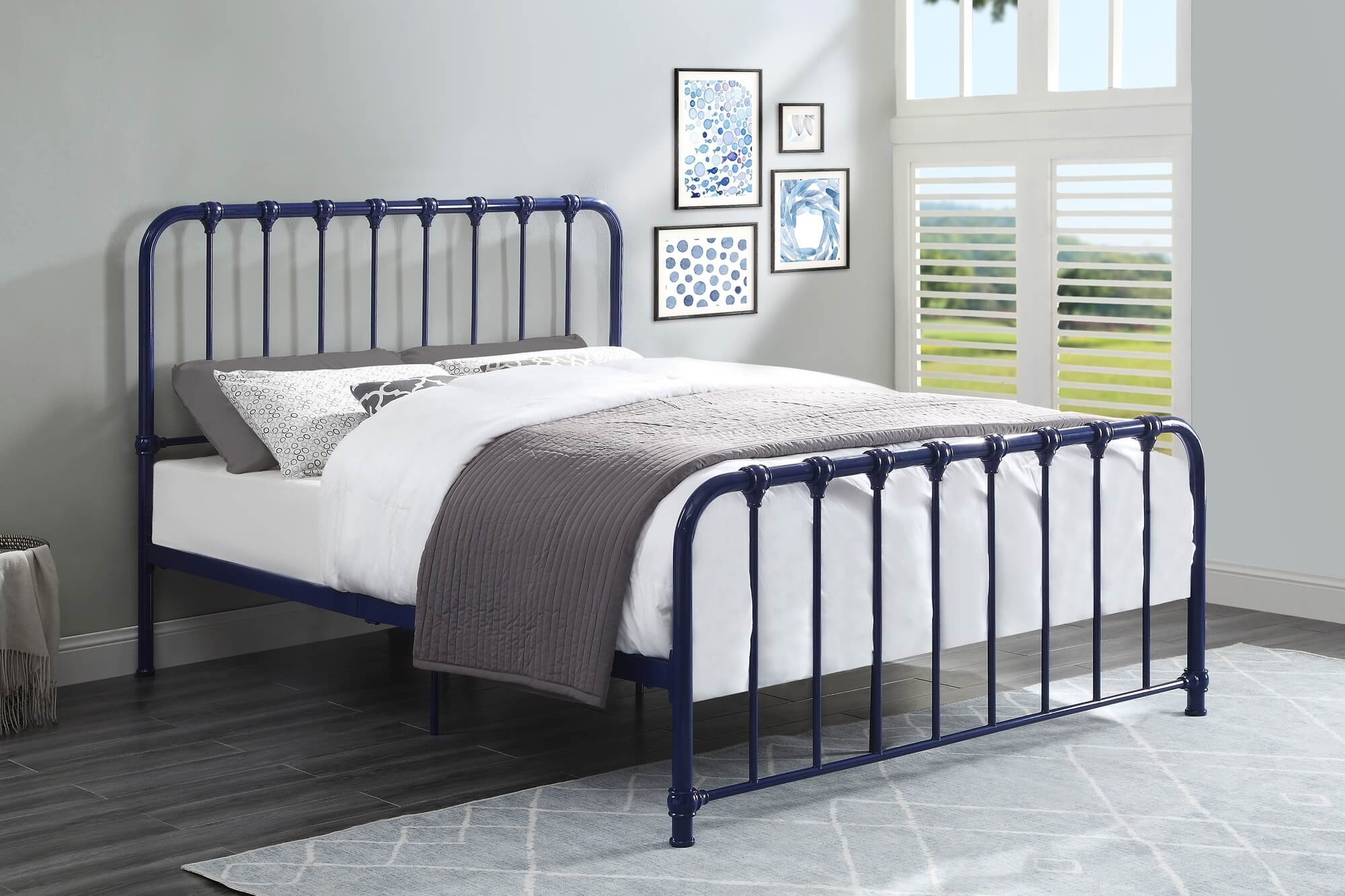 Bethany Metal Platform Bed, Queen Size