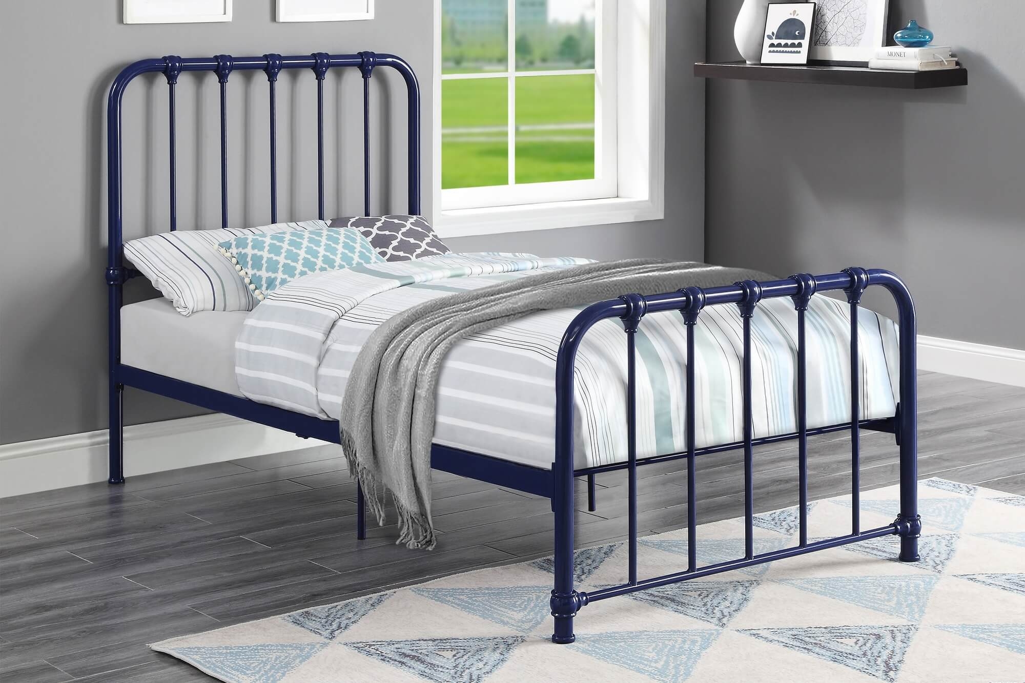 Bethany Metal Platform Bed, Twin Size