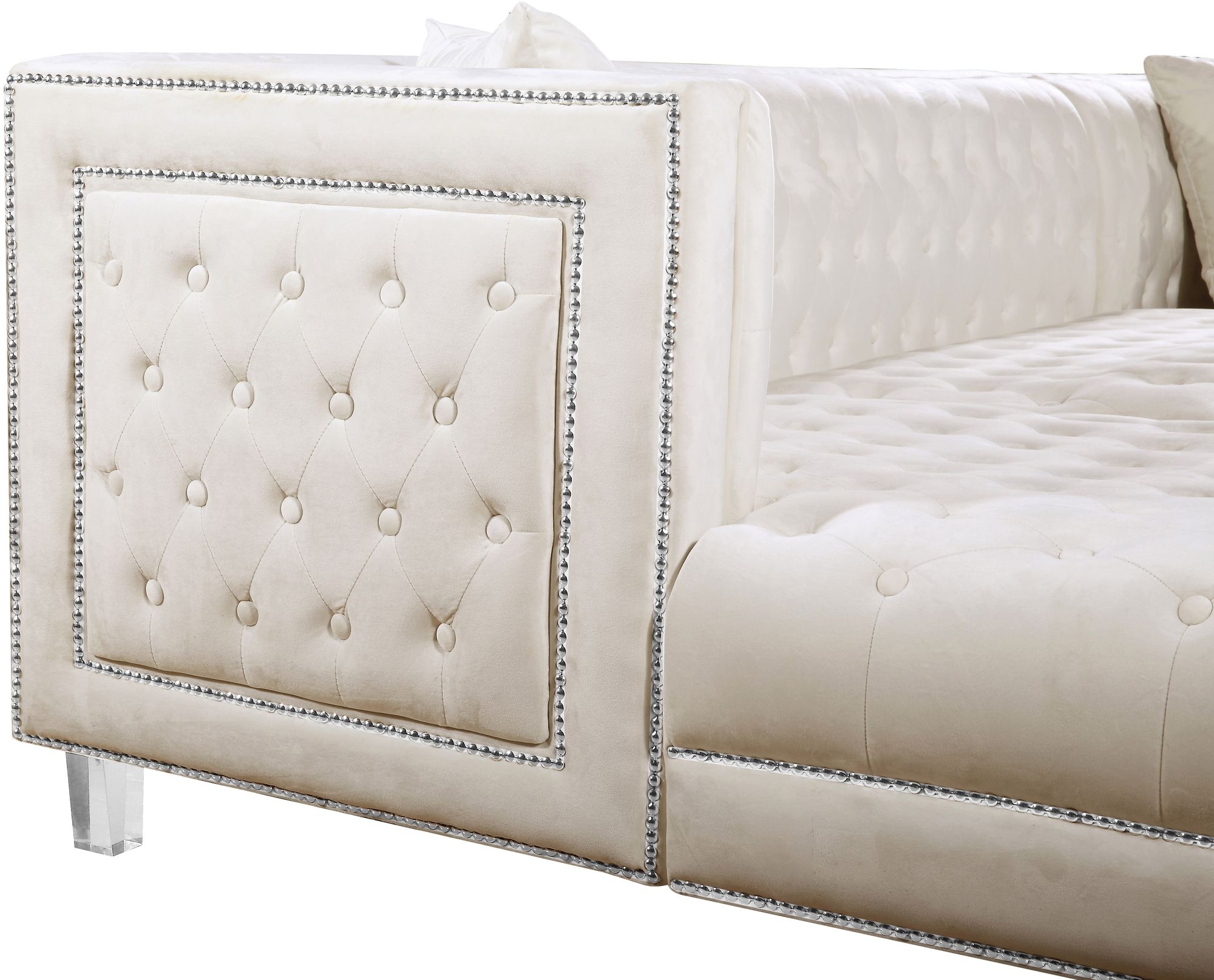 Moda Velvet 3-Piece Sectional