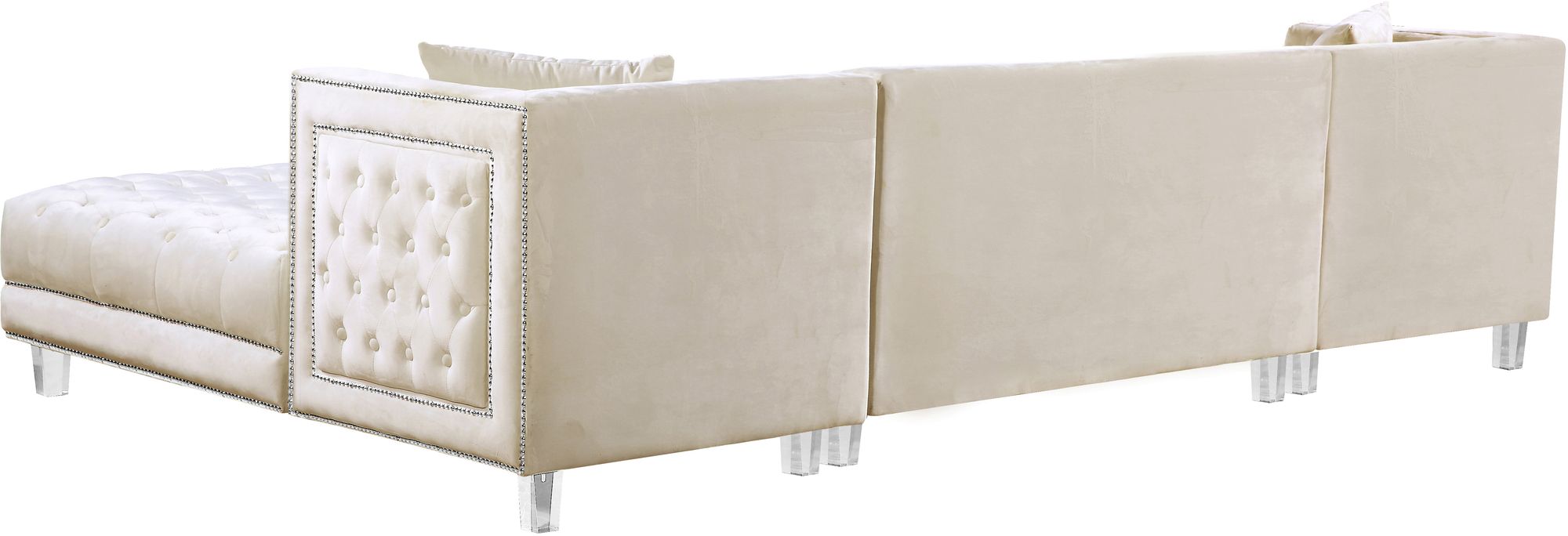 Moda Velvet 3-Piece Sectional