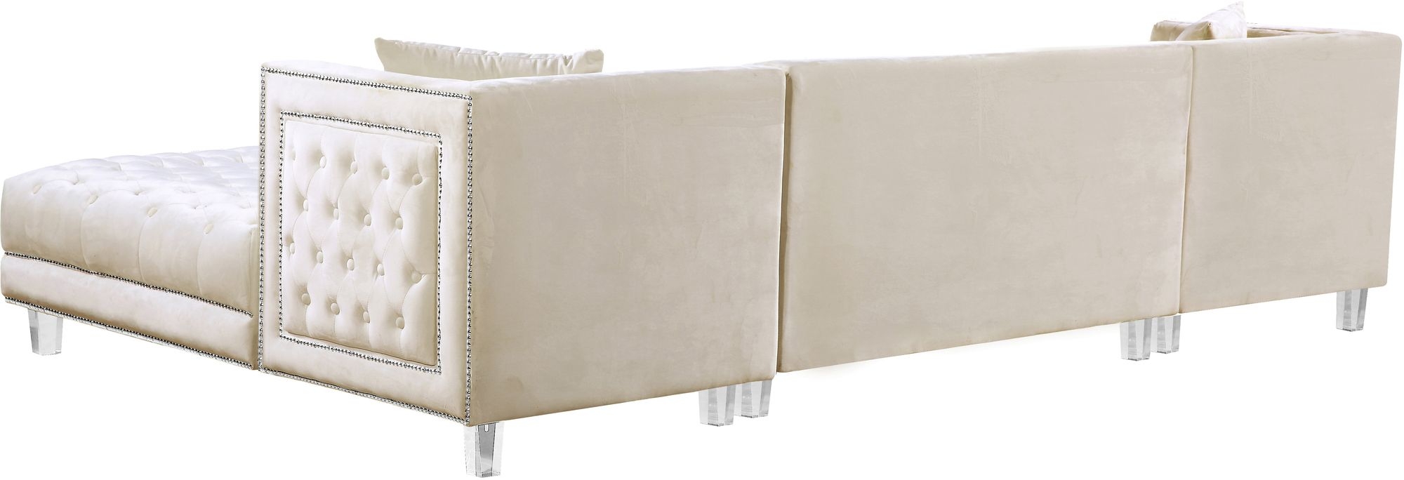 Moda Velvet 3-Piece Sectional