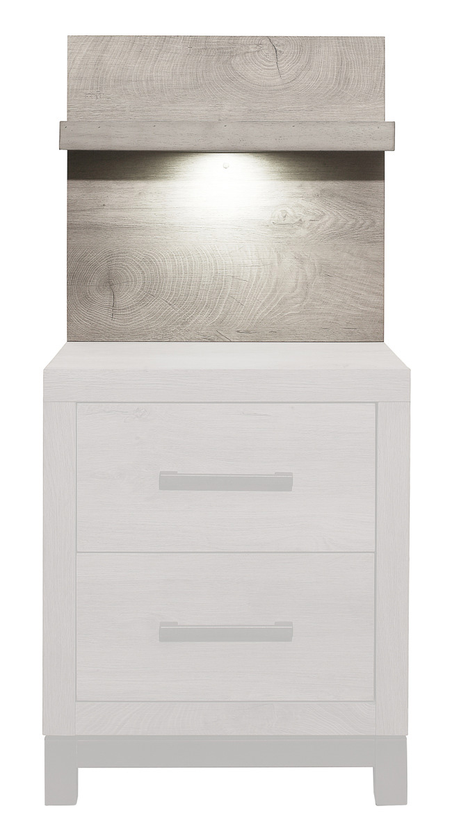 Zephyr Melamine/Wood Wall Panel for Night Stand