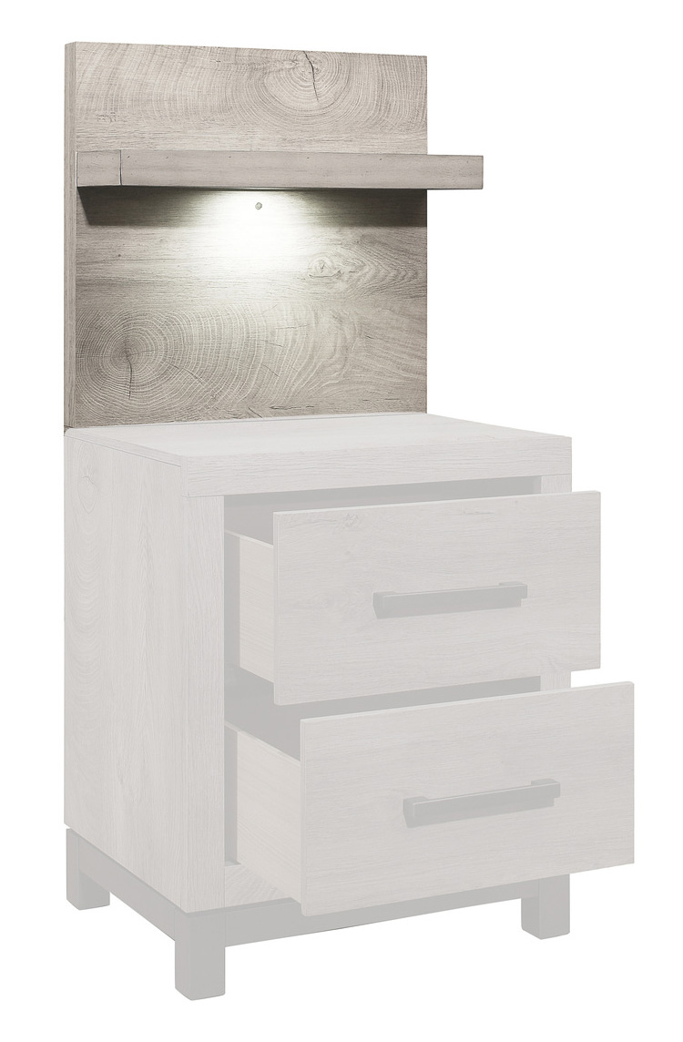 Zephyr Melamine/Wood Wall Panel for Night Stand