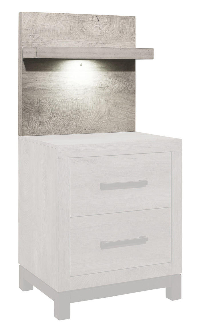 Zephyr Melamine/Wood Wall Panel for Night Stand