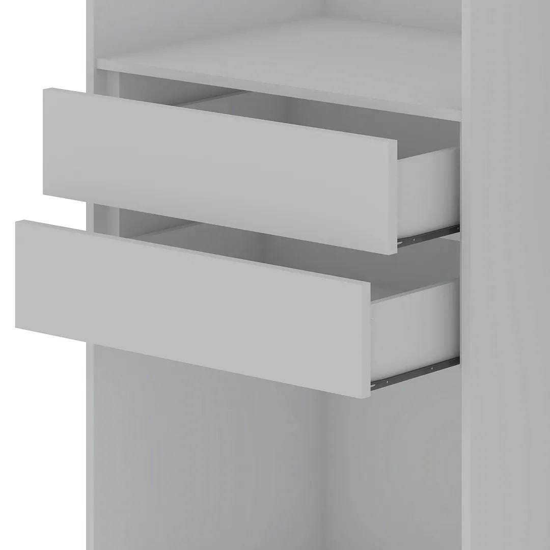Gramercy 2-Section Freestanding Wardrobe Armoire Closet 