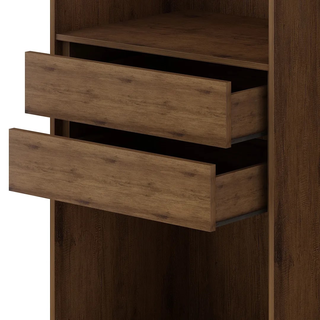 Gramercy 2-Section Freestanding Wardrobe Armoire Closet 