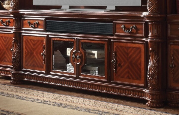 Vendome II TV Stand, Cherry  by ACME