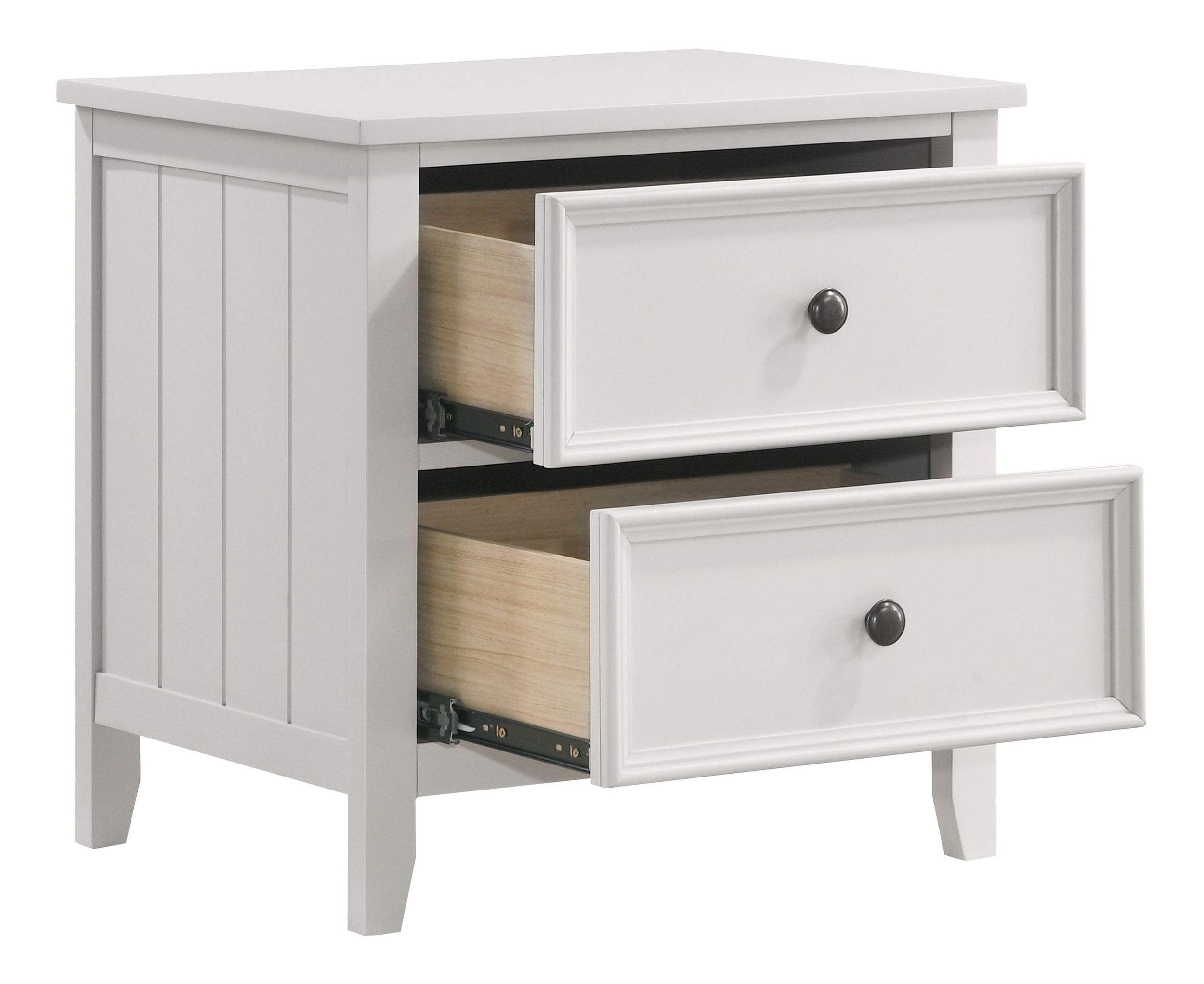 Donahue Wood 2-Drawer Night Stand