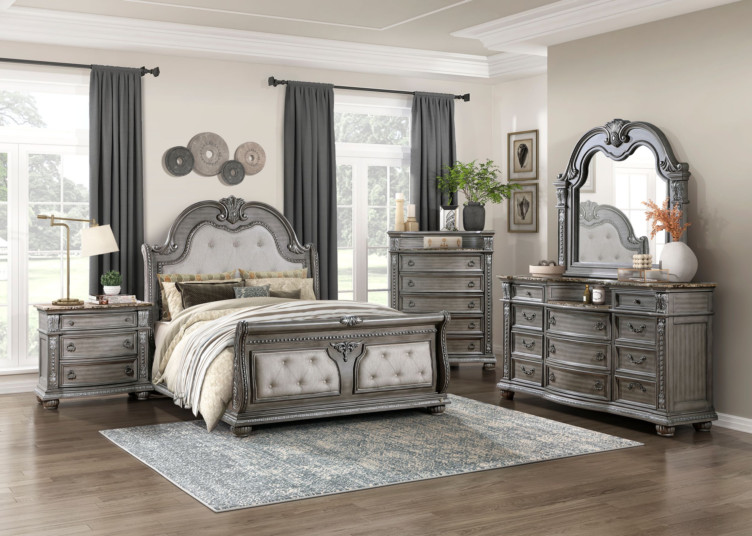 Bennington Wood 3-Drawer Night Stand