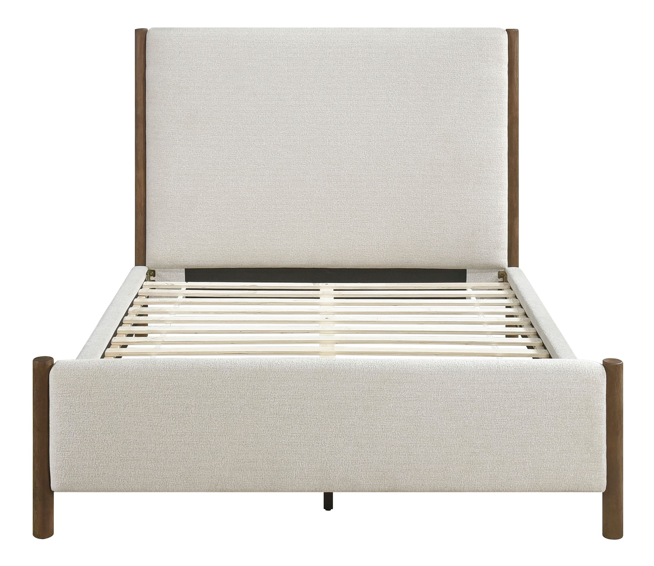 Julian Chenille/Wood Queen Platform Bed