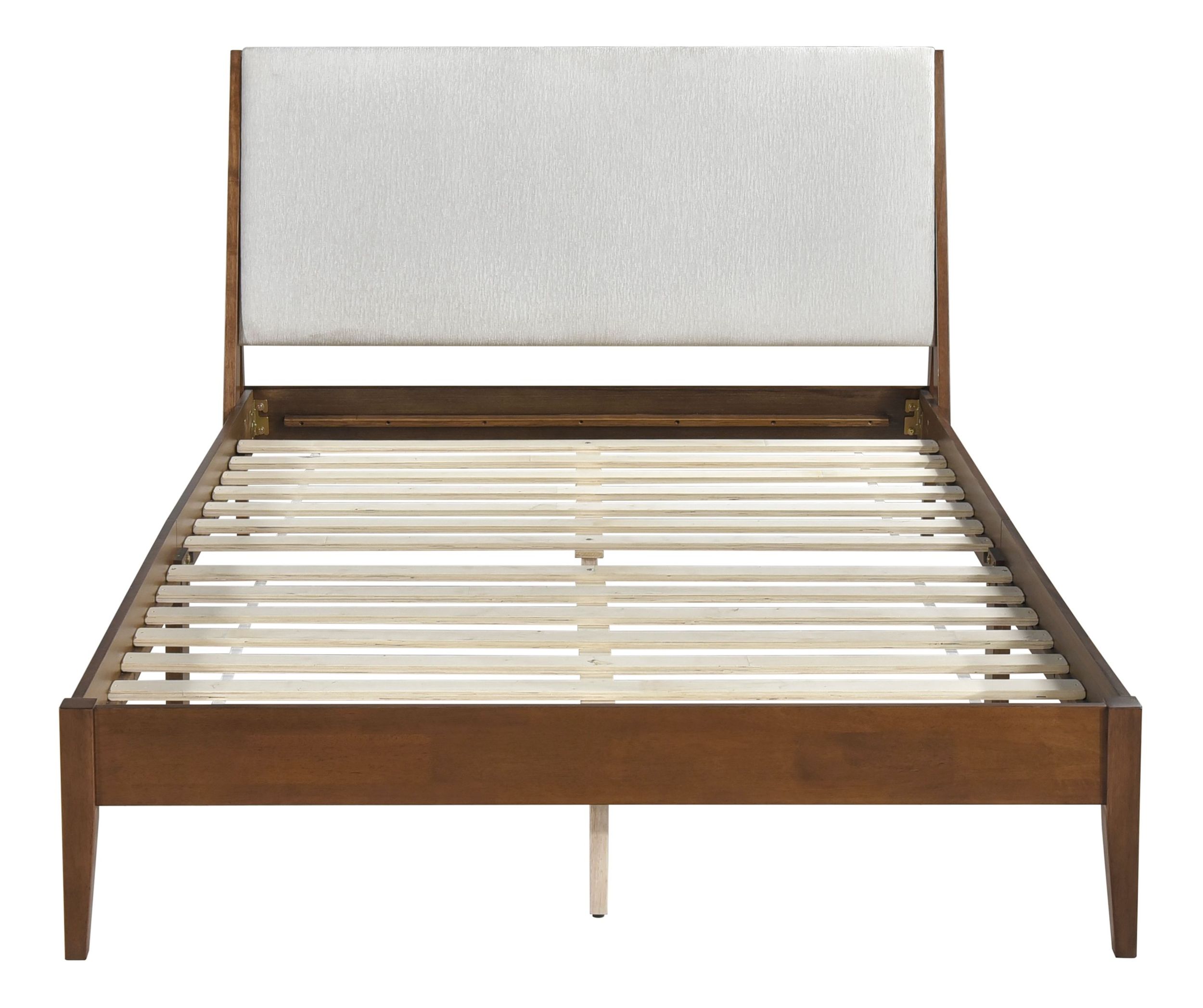 Jasper Chenille/Wood Queen Platform Bed