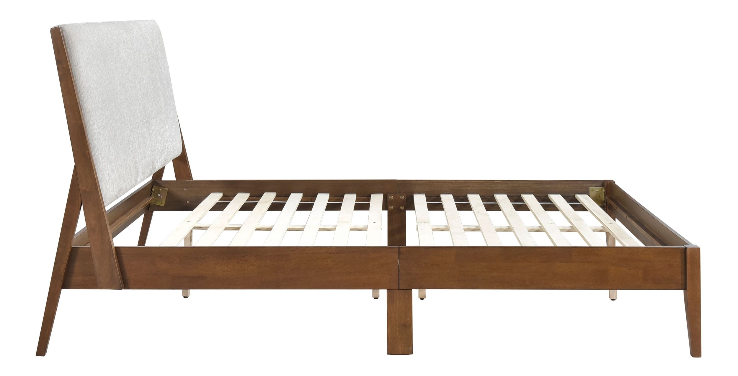 Jasper Chenille/Wood California King Platform Bed