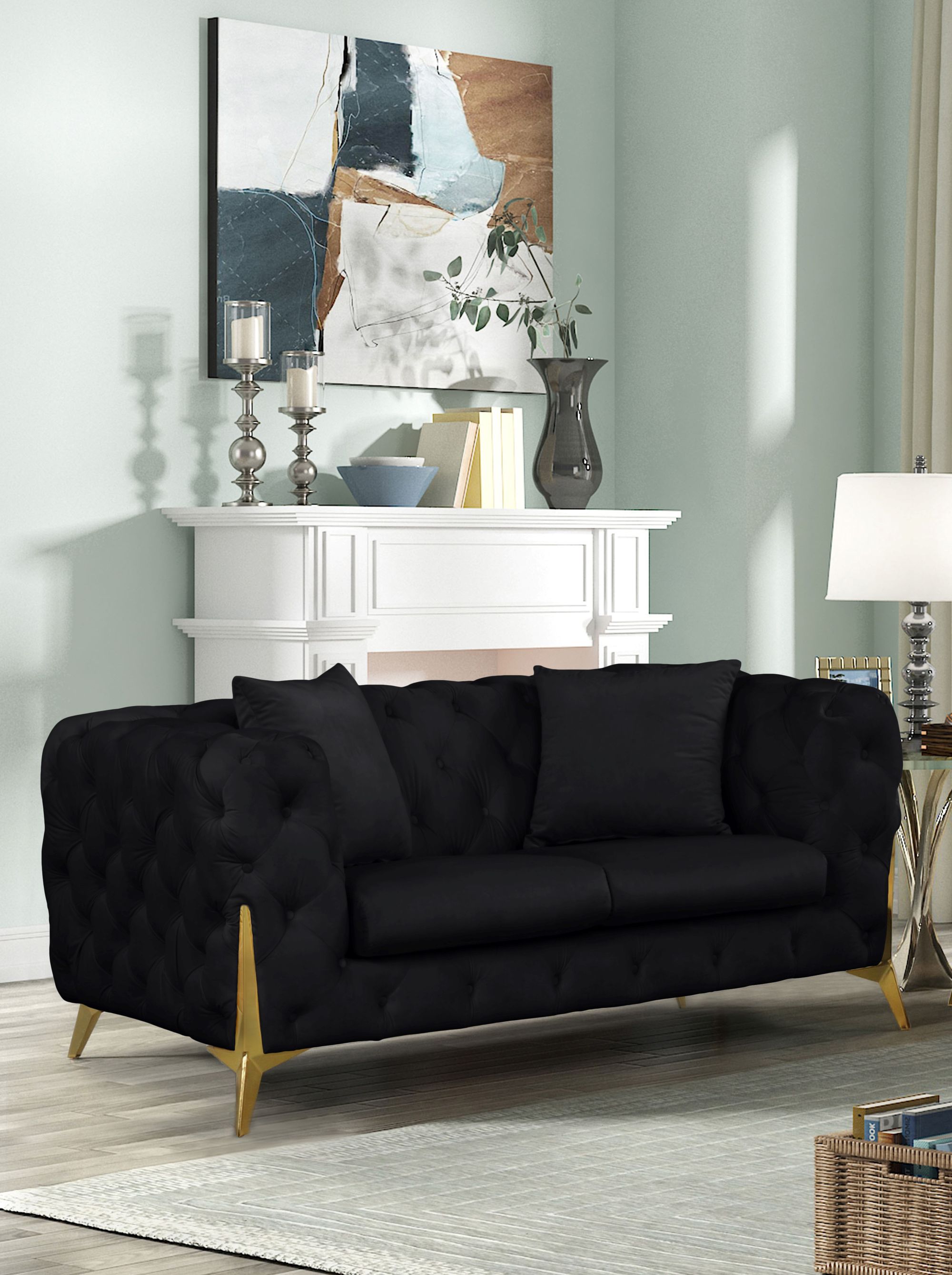 Kingdom Velvet Loveseat