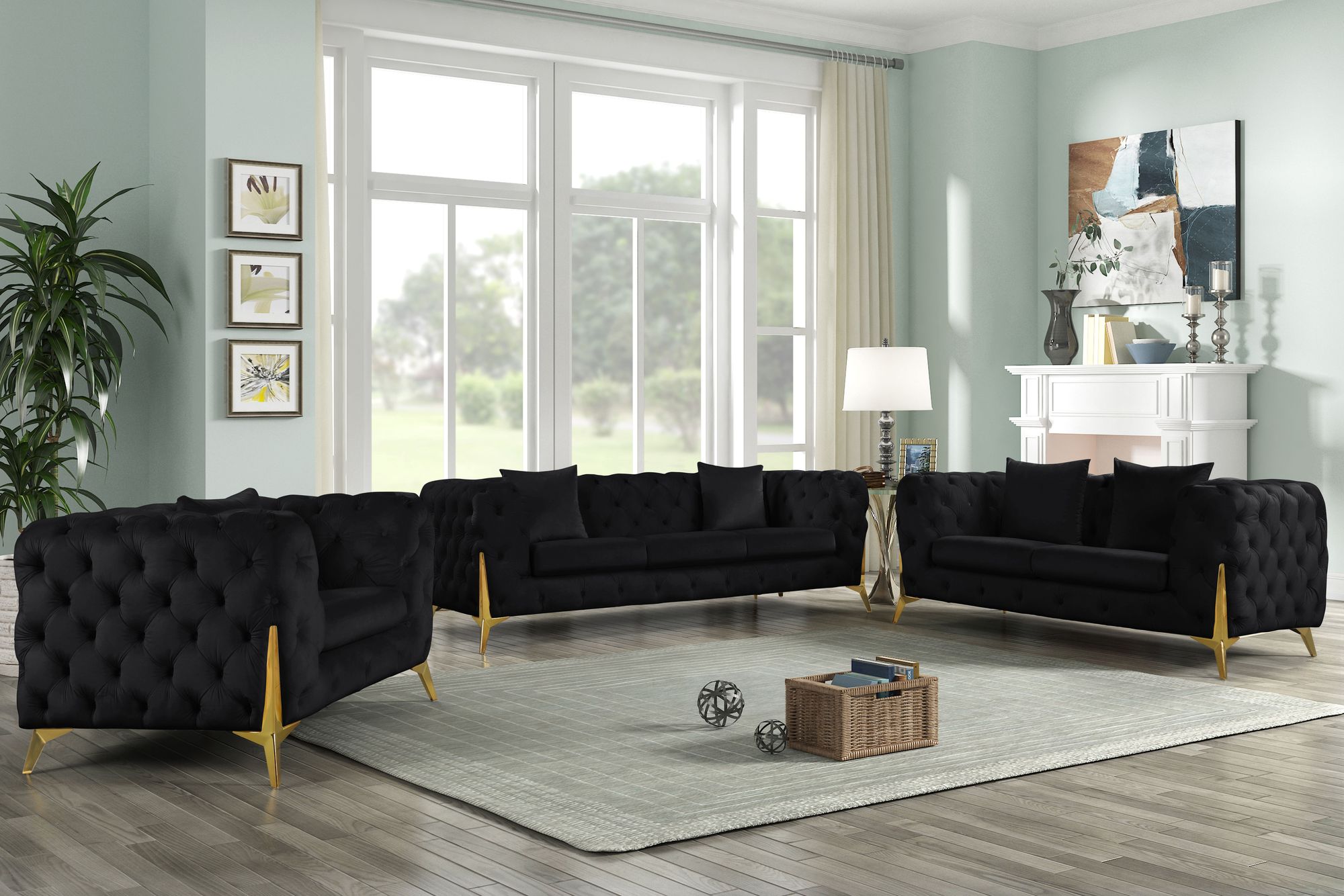 Kingdom Velvet Sofa