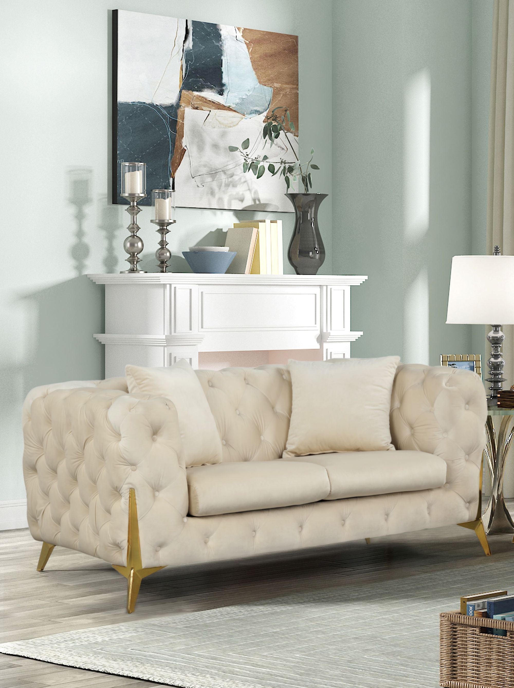 Kingdom Velvet Loveseat