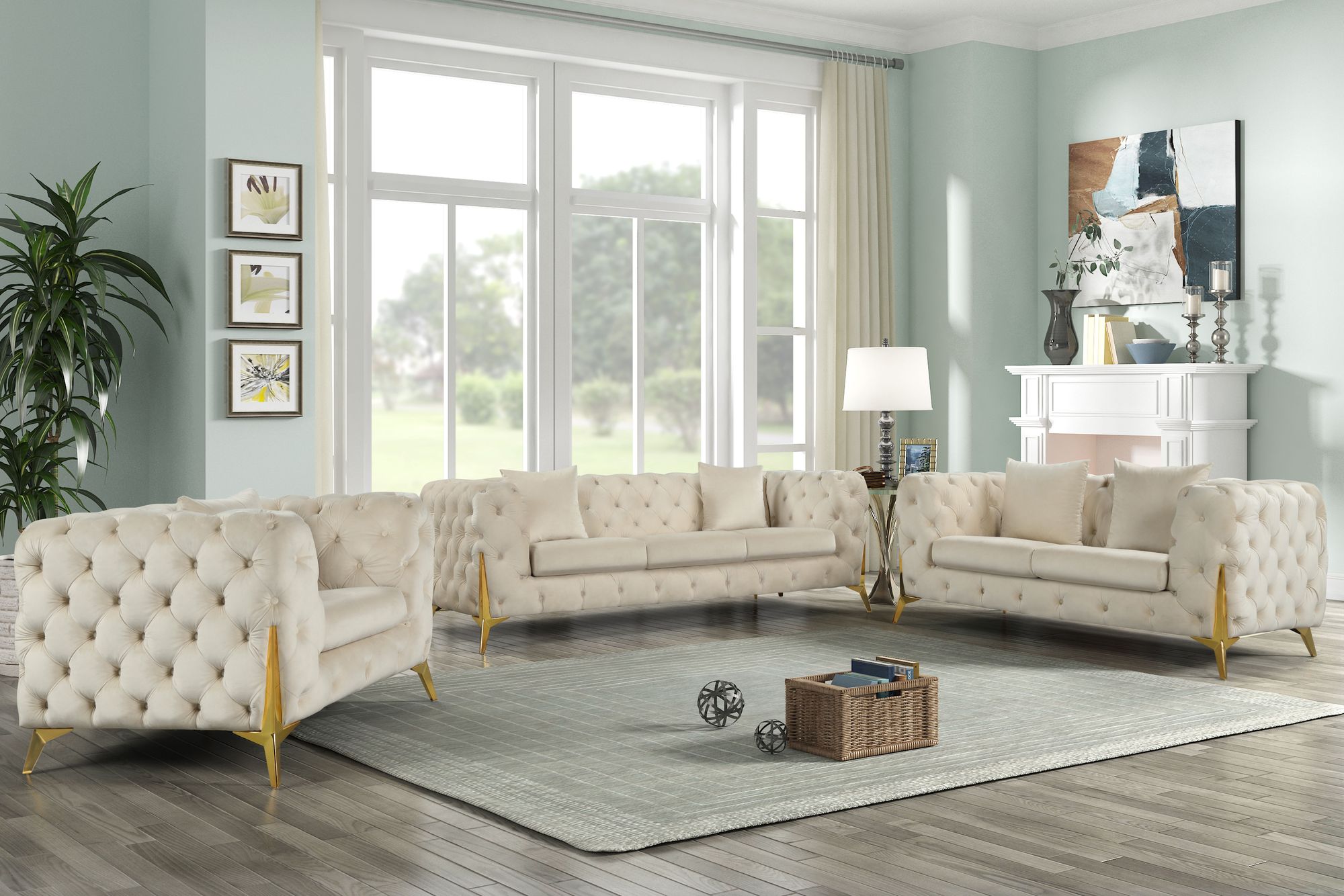 Kingdom Velvet Sofa