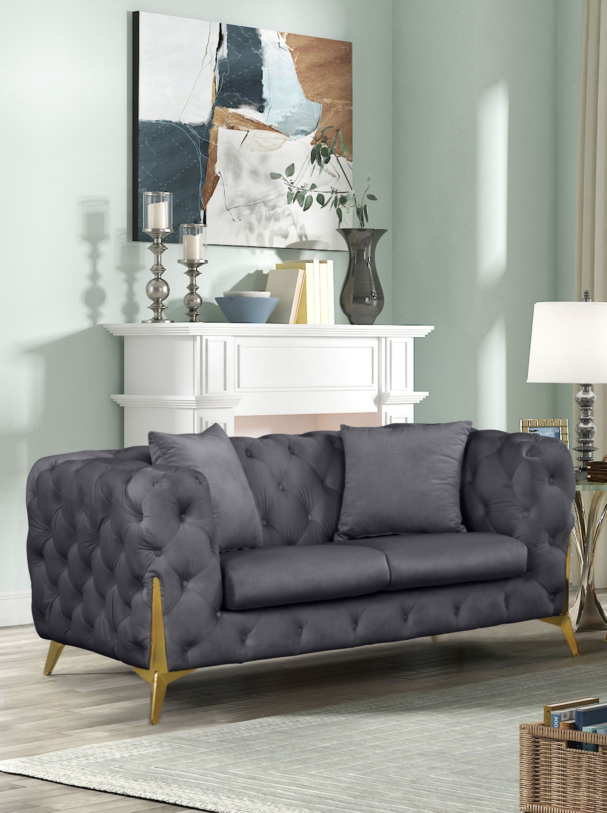 Kingdom Velvet Loveseat