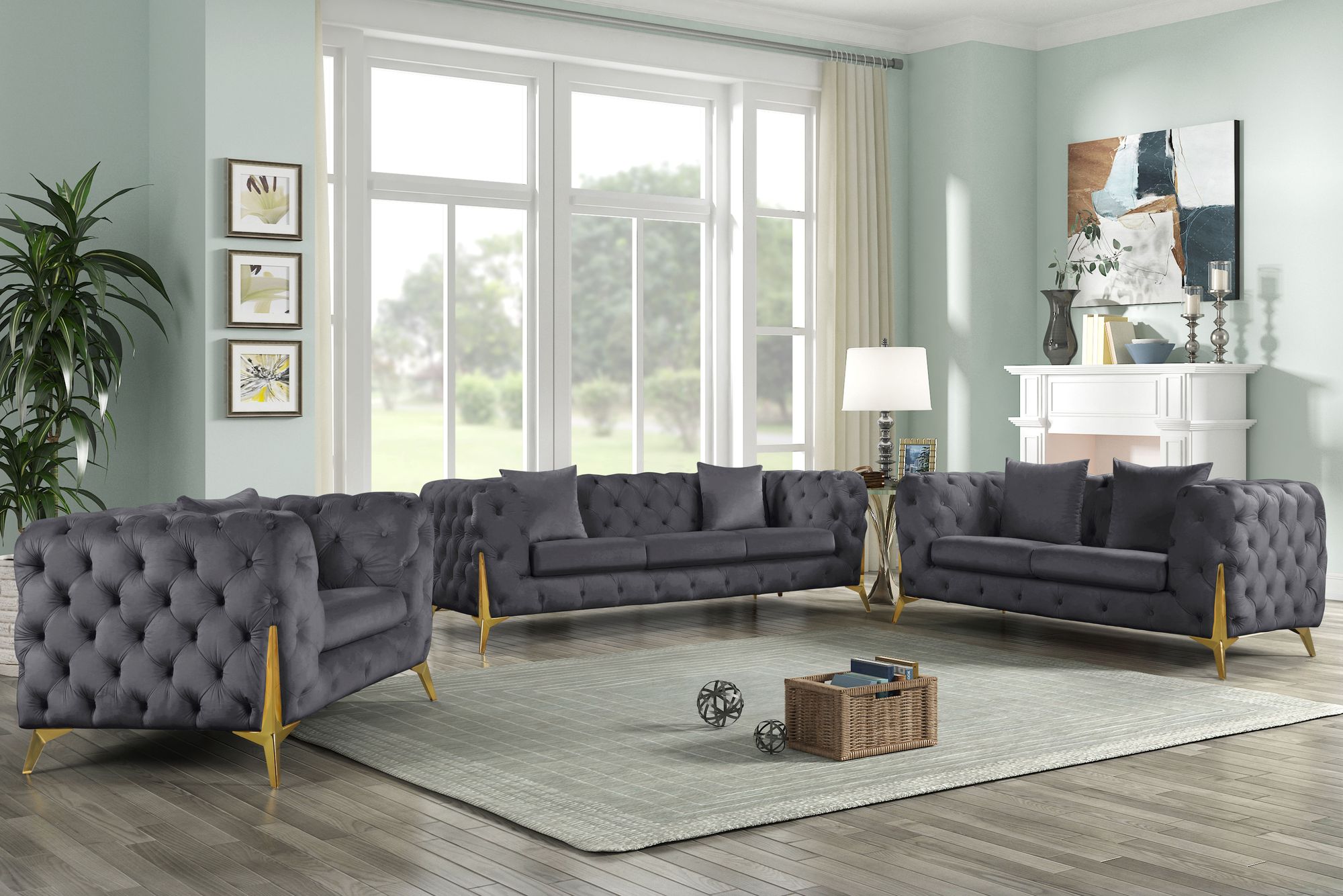 Kingdom Velvet Sofa