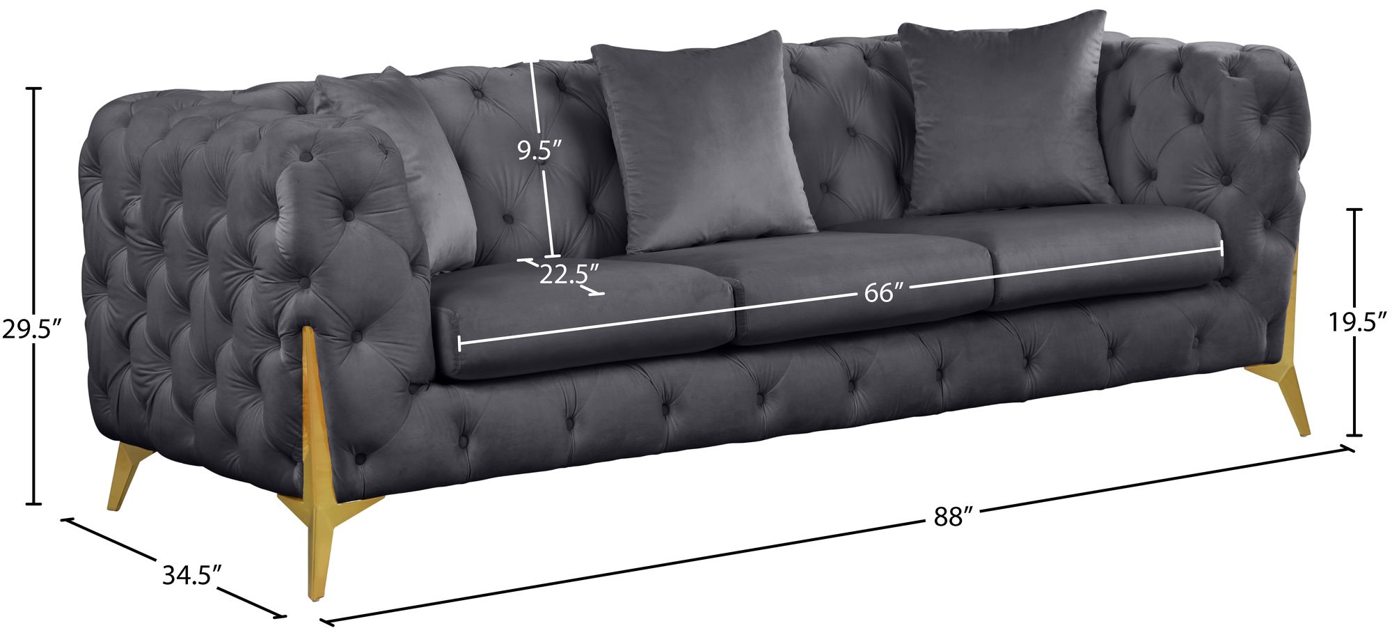 Kingdom Velvet Sofa