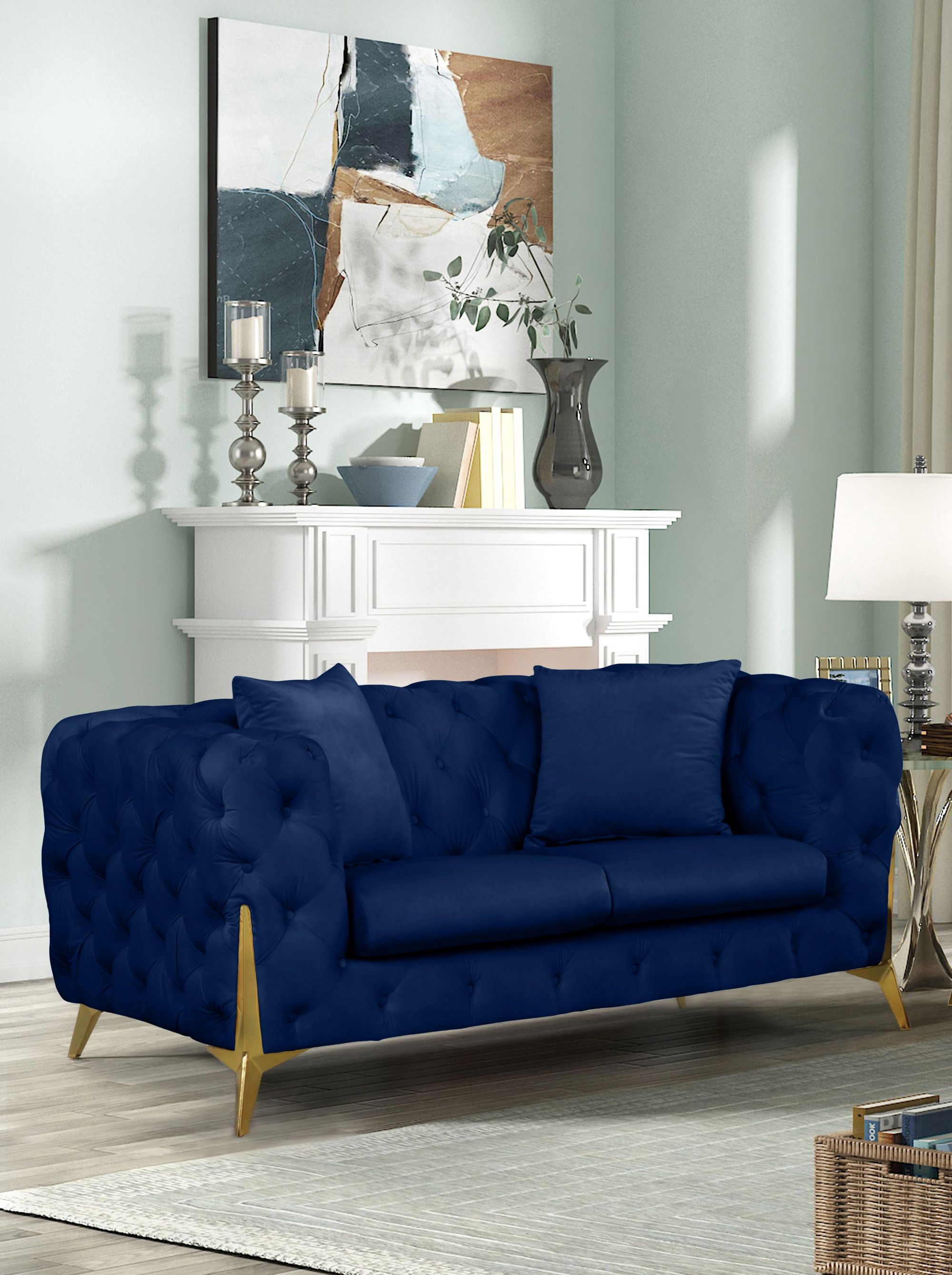 Kingdom Velvet Loveseat