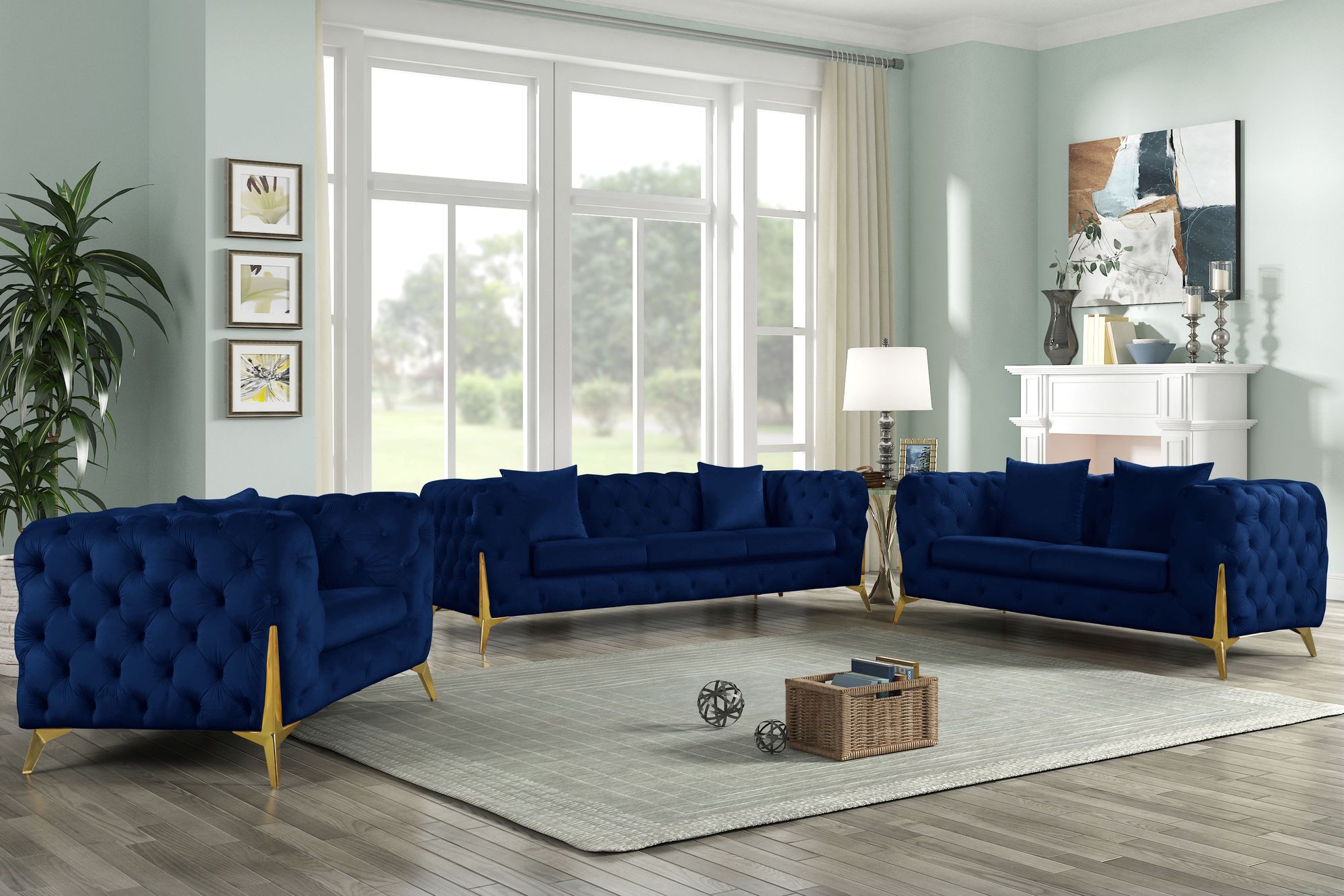 Kingdom Velvet Sofa
