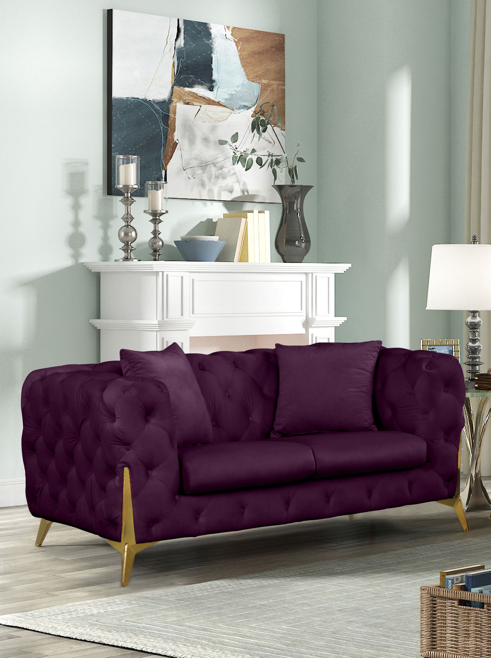 Kingdom Velvet Loveseat