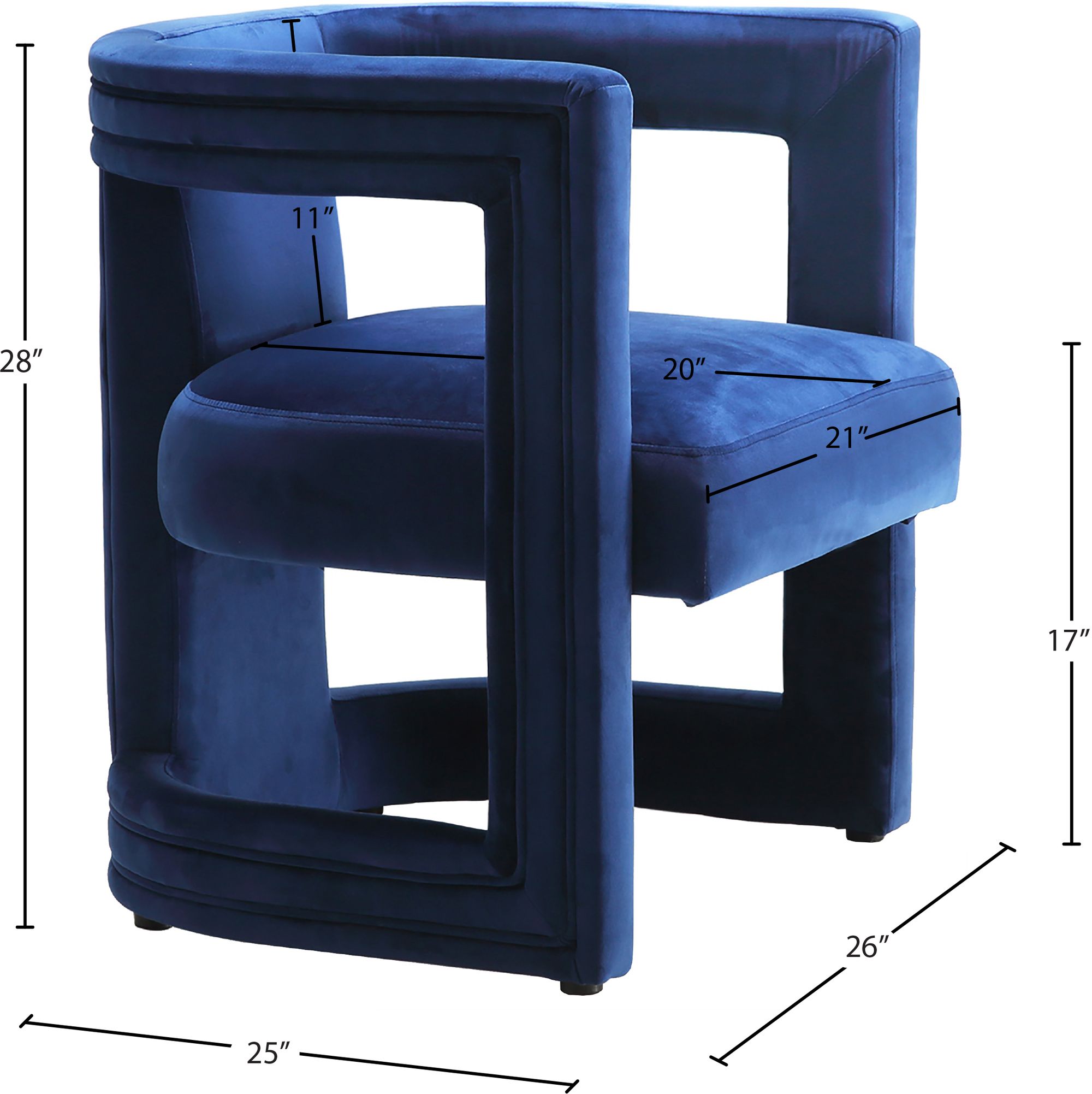 Blair Velvet Accent Chair