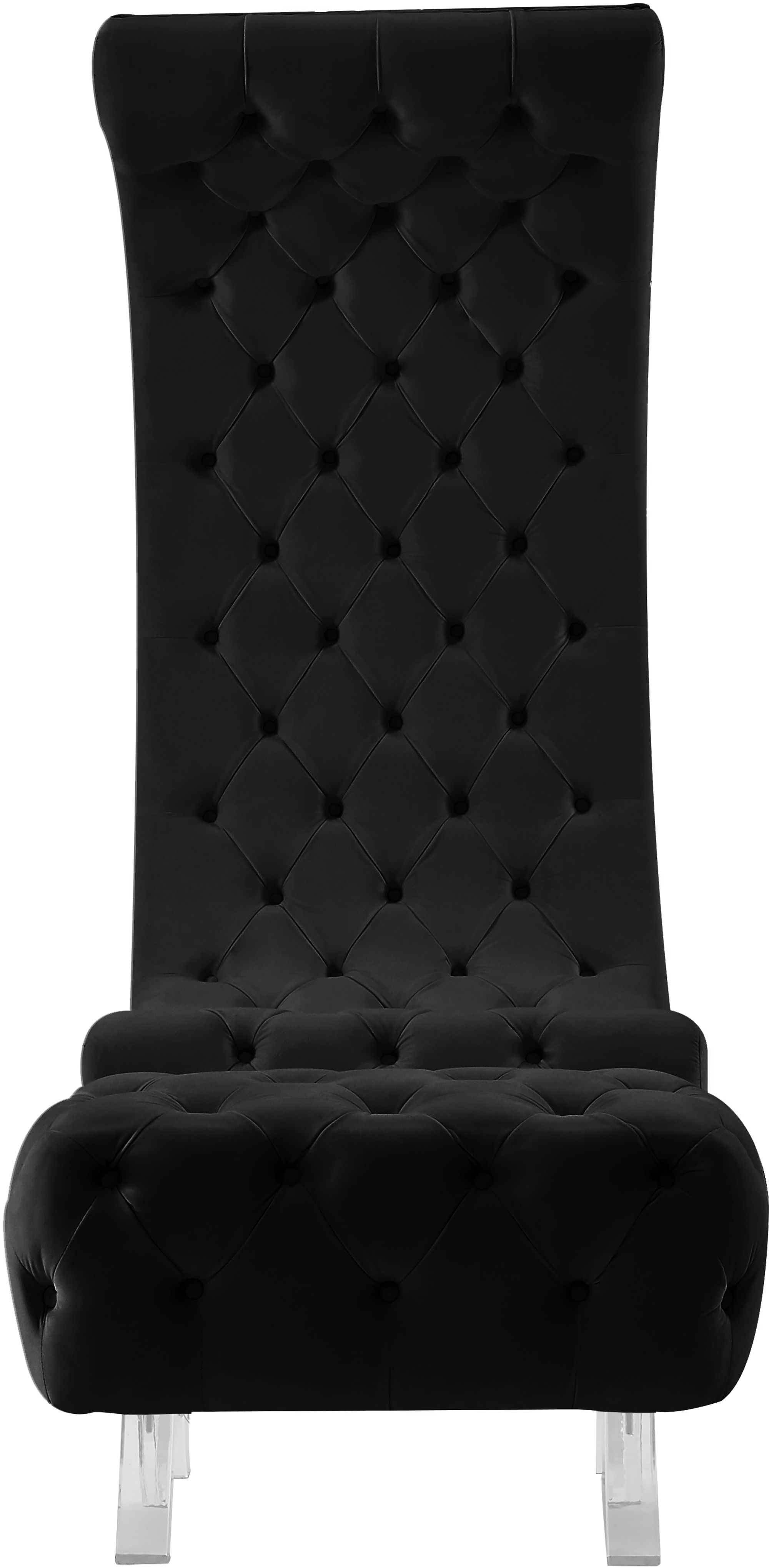 Crescent Velvet Chair