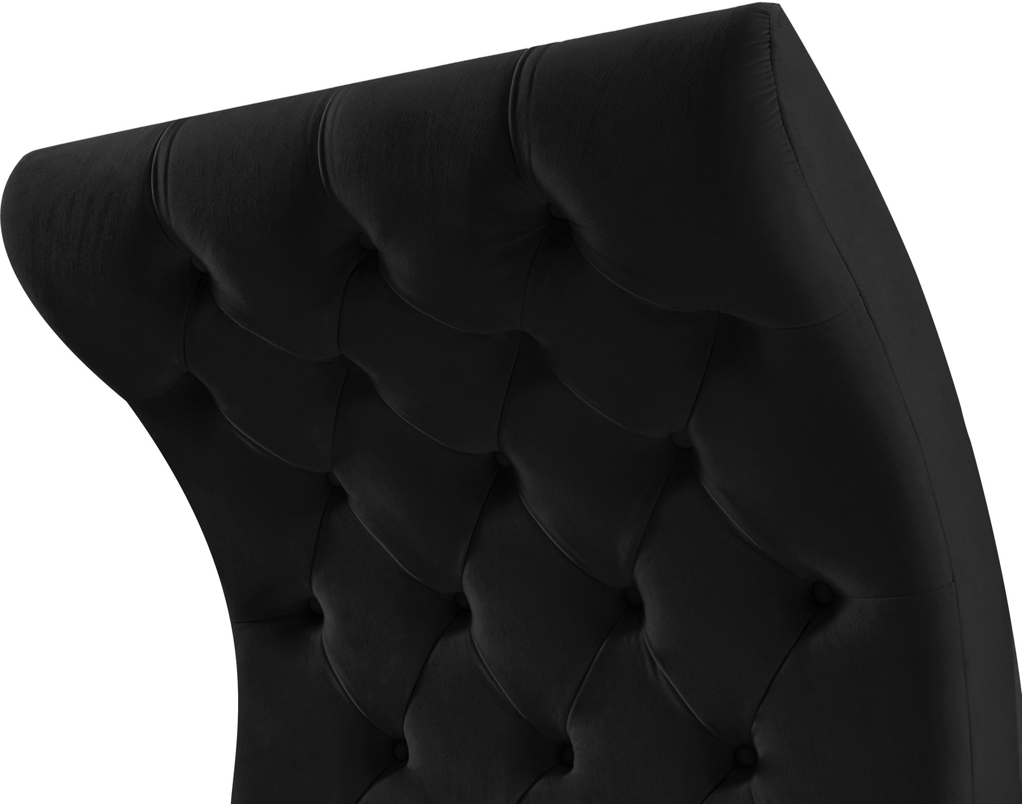 Crescent Velvet Chair