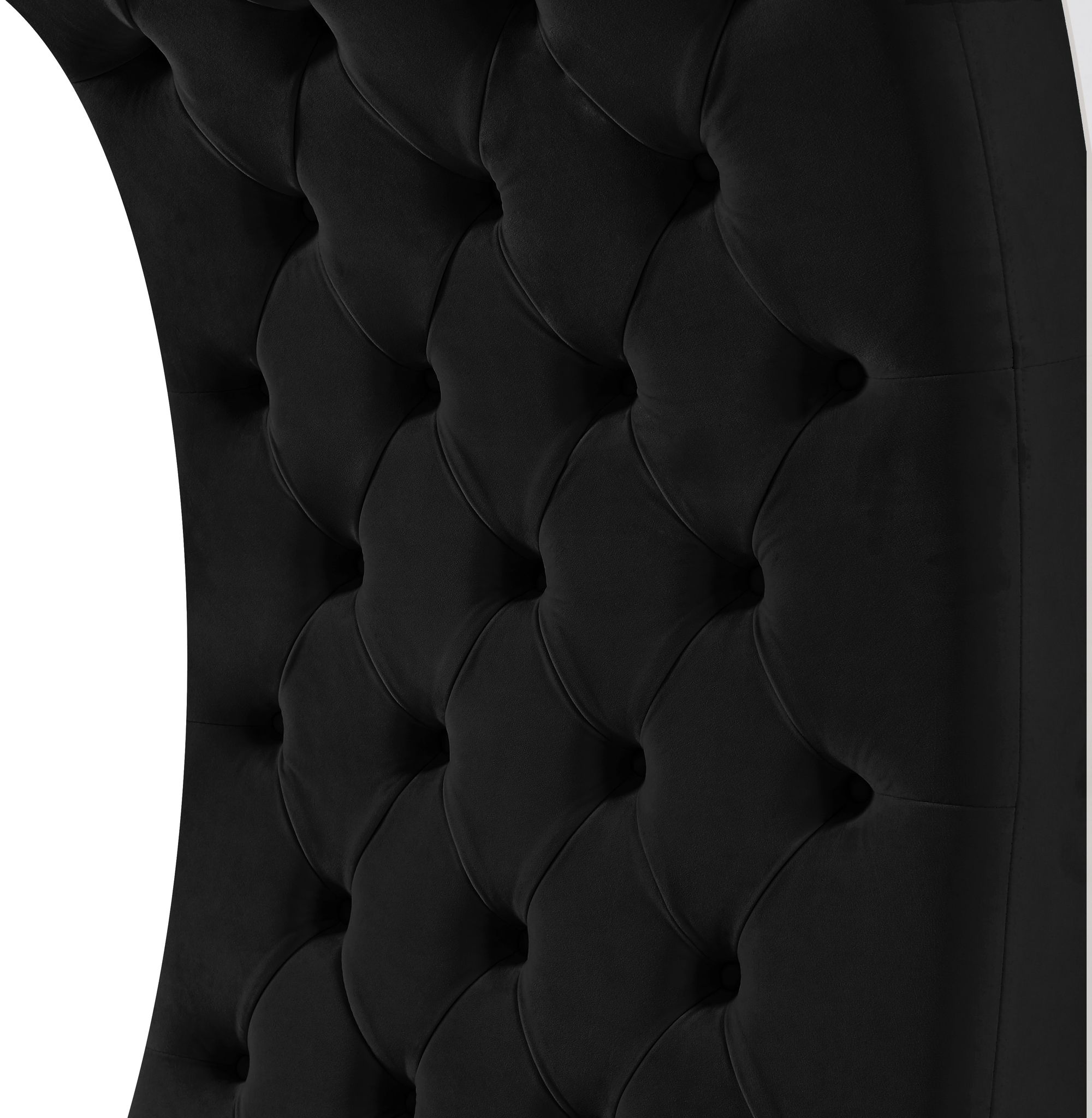 Crescent Velvet Chair