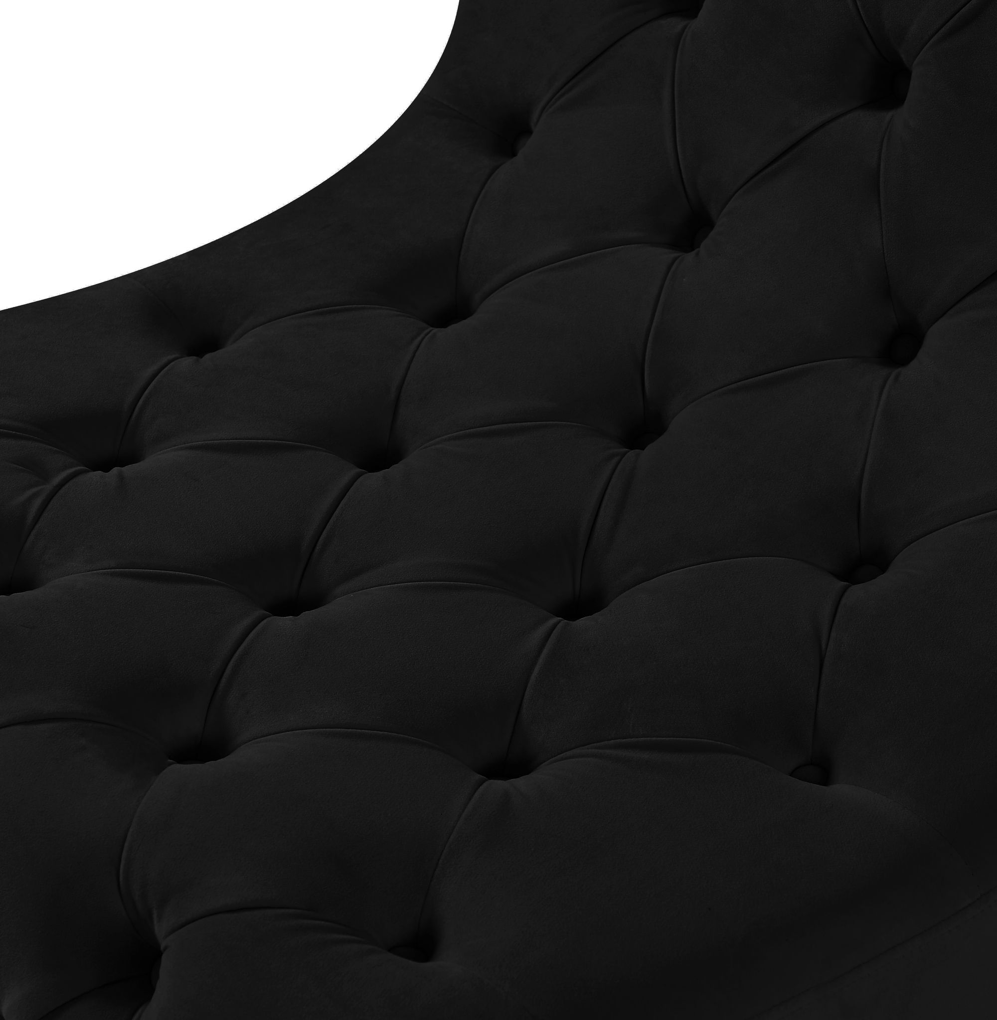 Crescent Velvet Chair