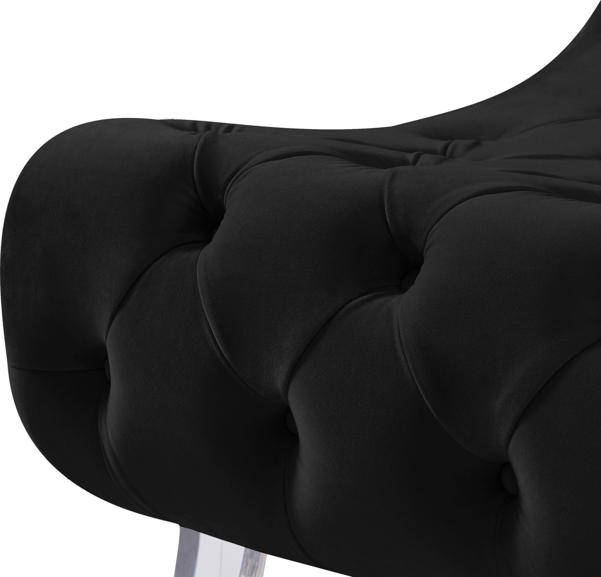Crescent Velvet Chair