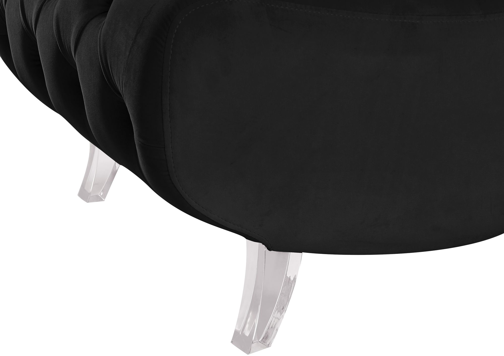 Crescent Velvet Chair